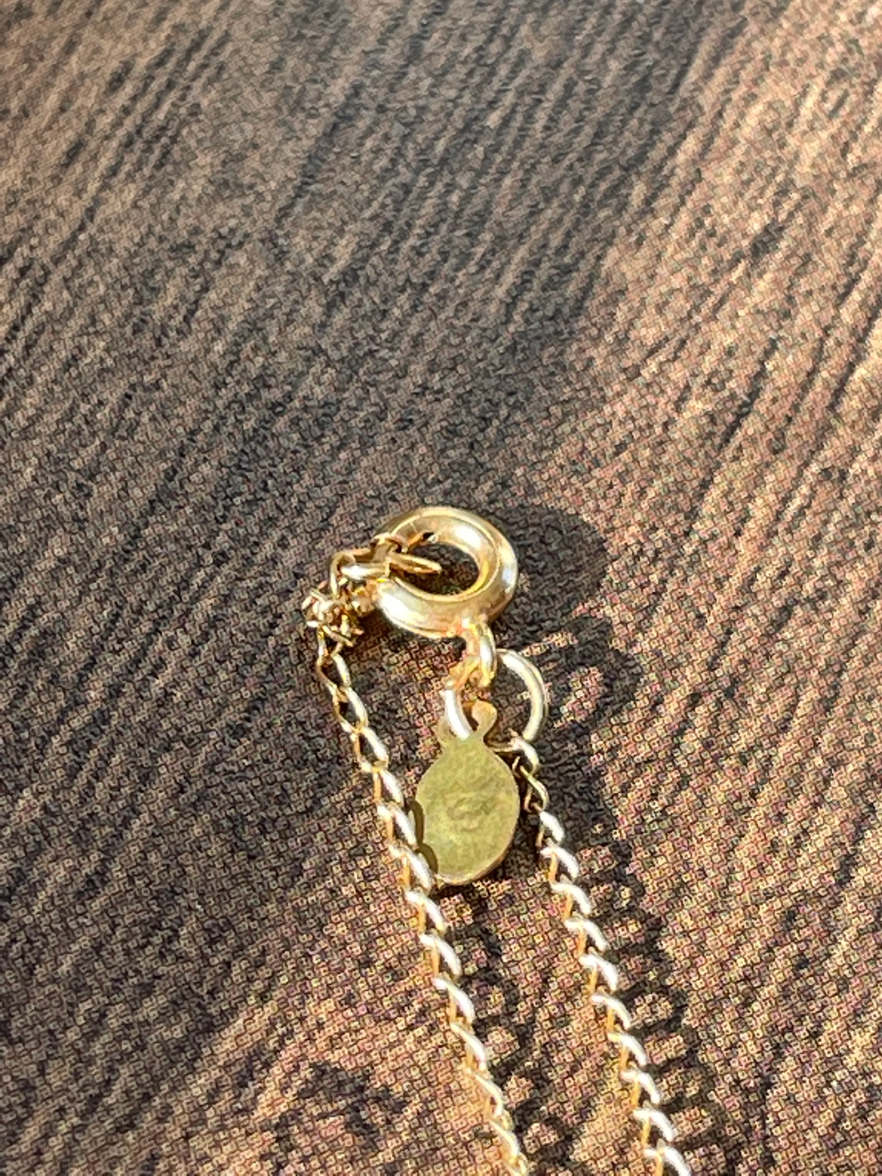 80s 12k Gold Filled Chain With Flower Pendant - Image 12