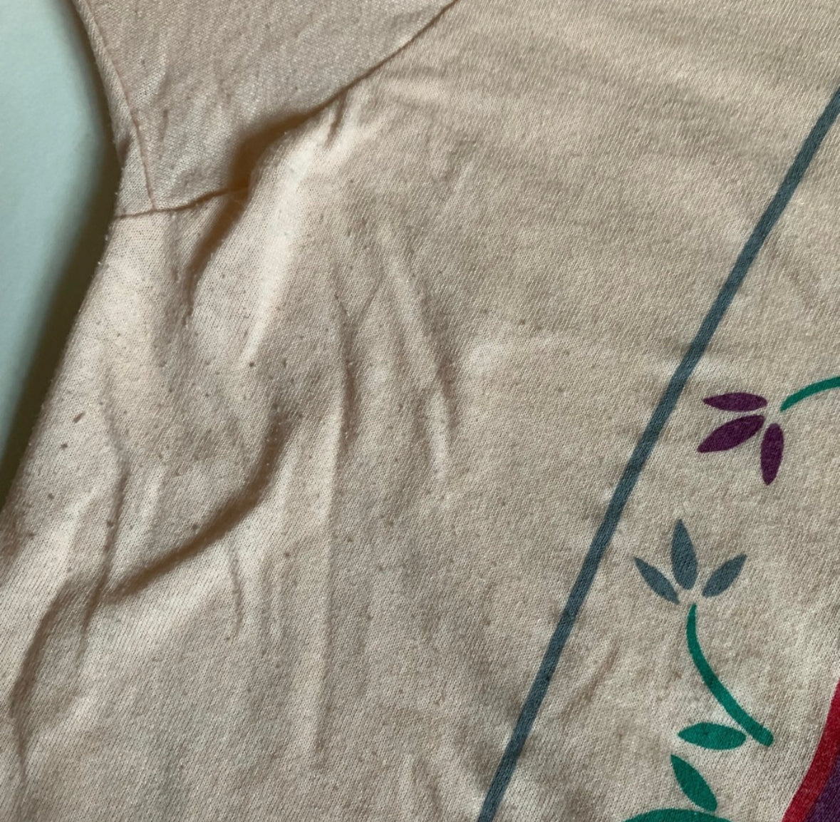 80s 1987 Pink Single Stitch Cat And Butterfly T-shirt By Screen Stars - Image 7