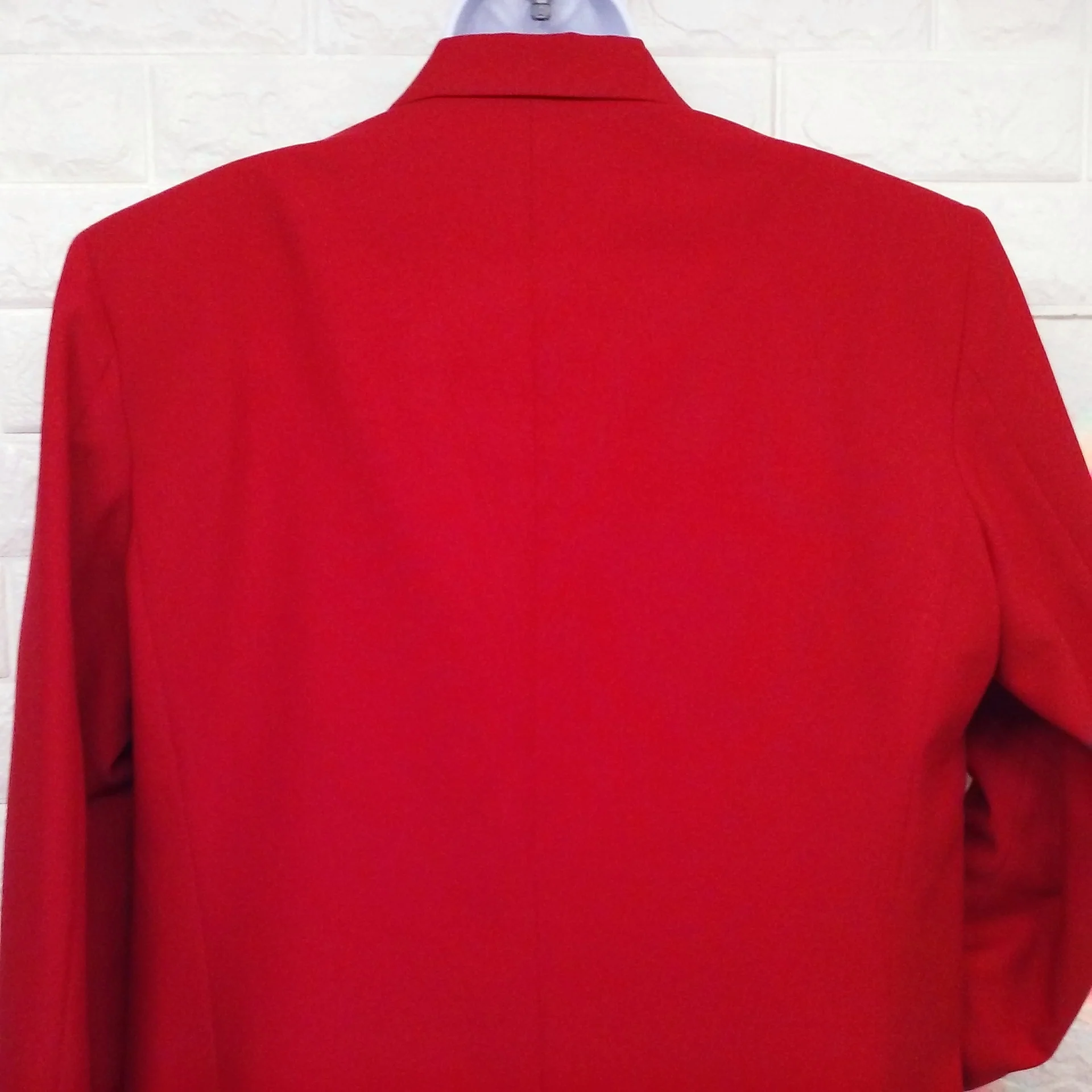 80s 2-button Blazer Saturated Color Dbl-knit Polyester By Artcraft Blazers Made In Usa Deadstock - Image 10