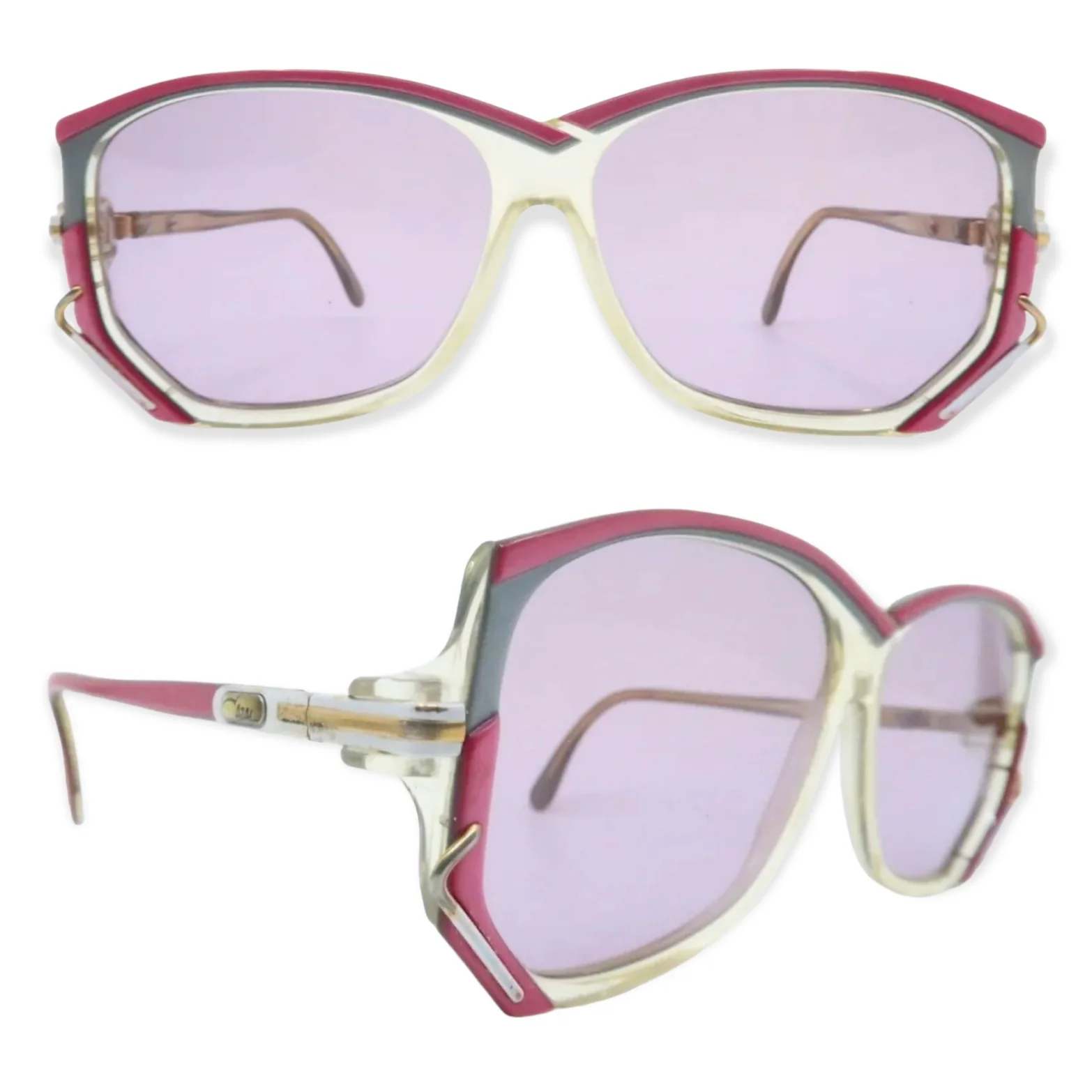 80s 80s Cazal Sunglasses Pink, Made In Germany By Cazal - Image 3