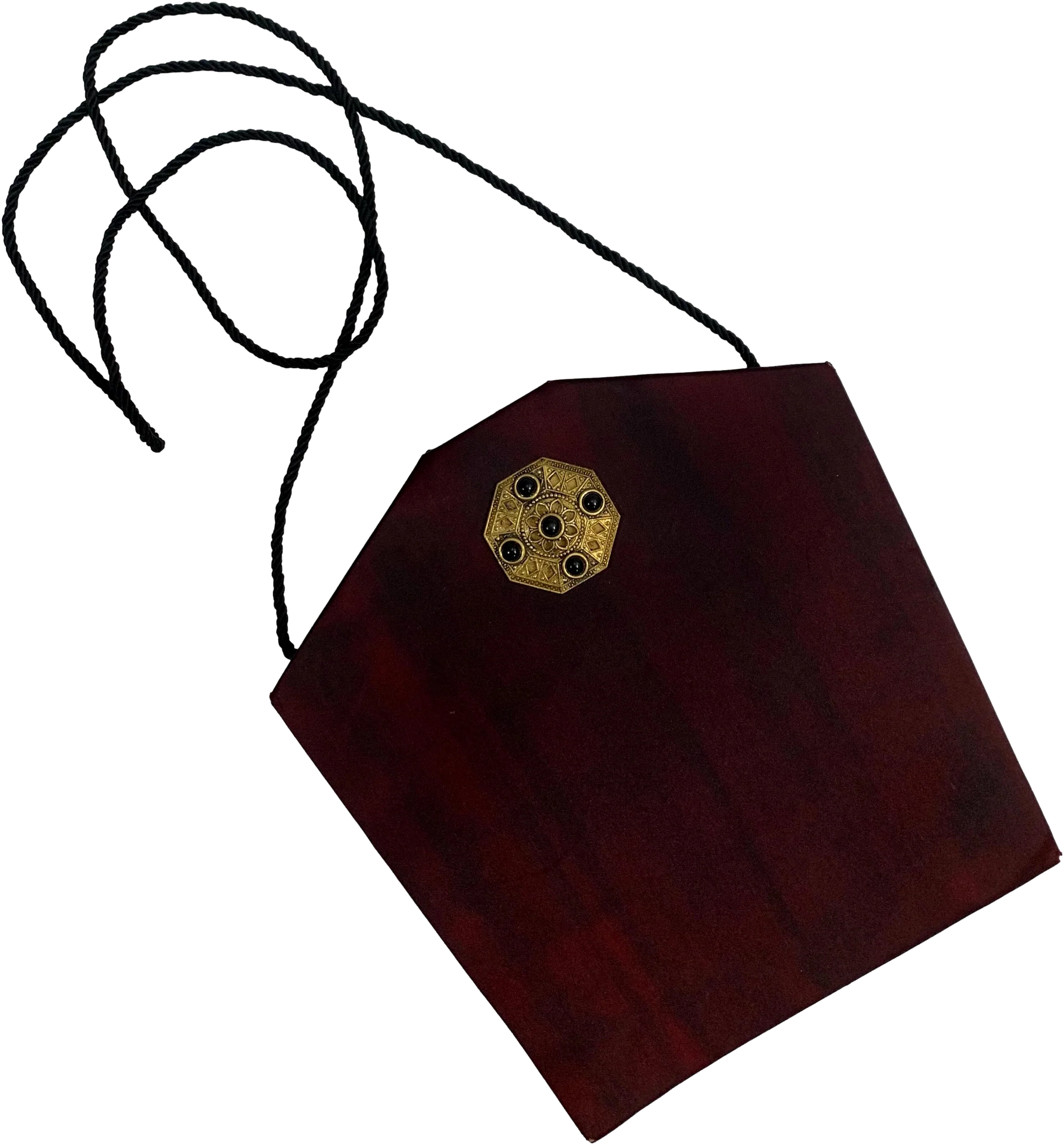 80s Italian Gothic Silk Shoulder Evening Bag By Scepi Italy - Image 2