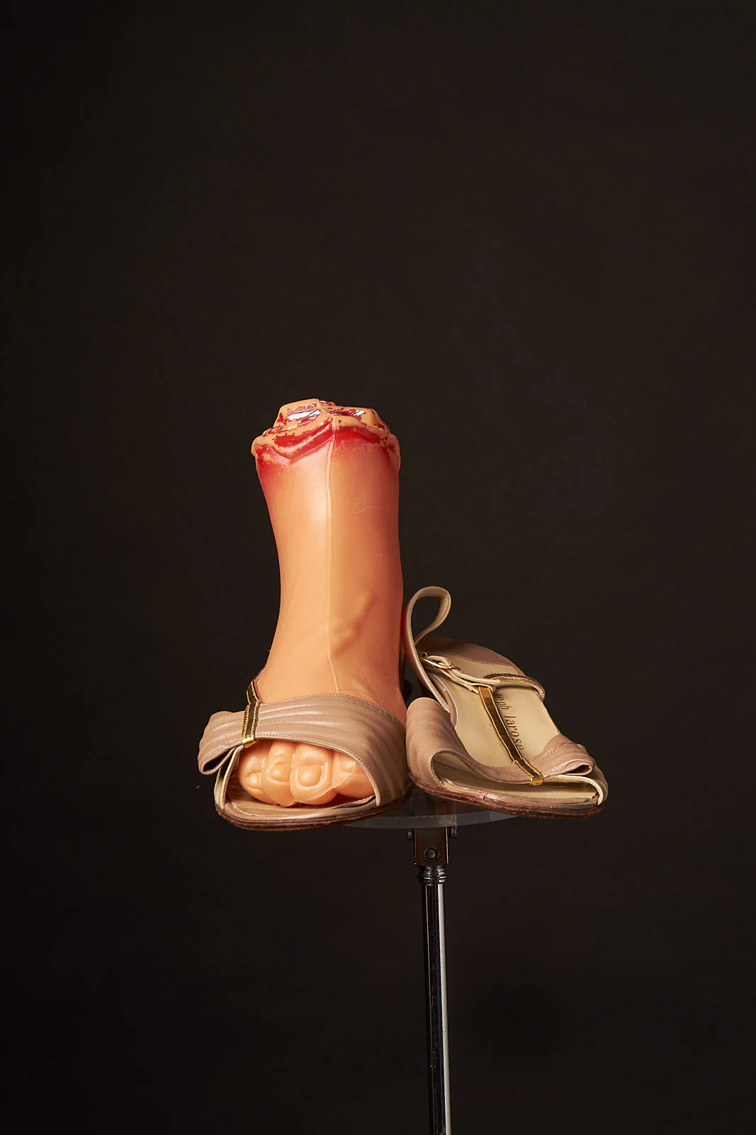 80s Leather Low Heels Slingbacks by Jospeh Larose - Image 3