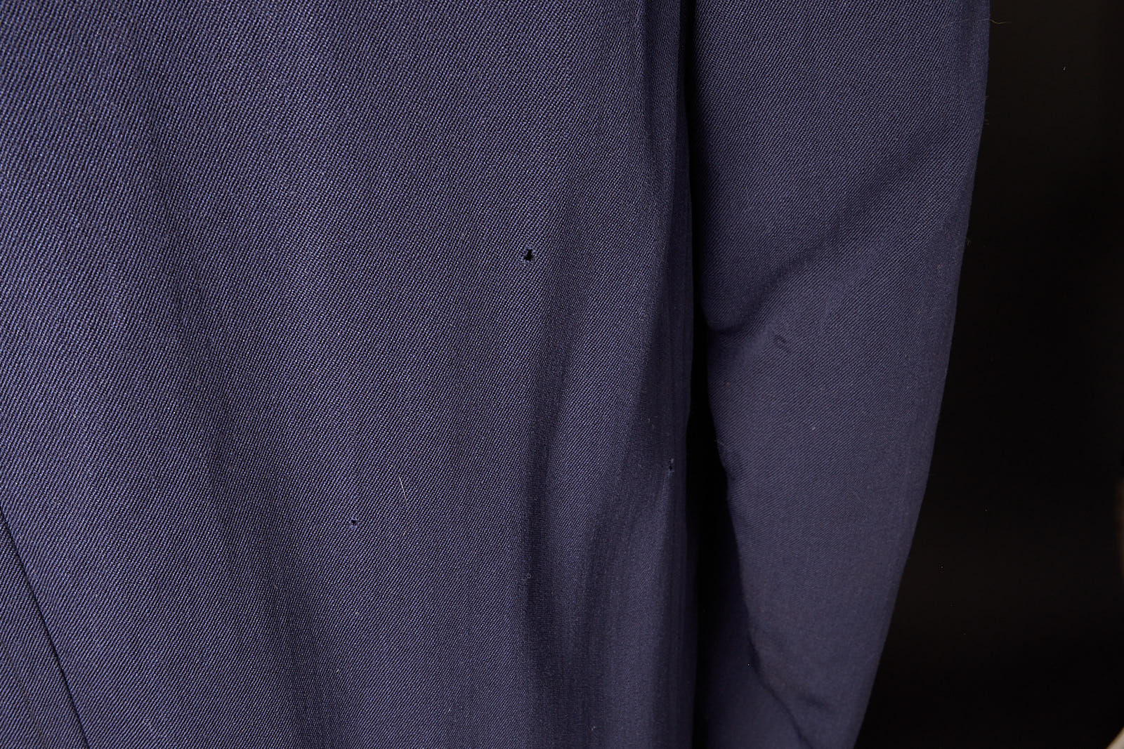 80s 80s Navy Blue Overcoat Trench Coat - Image 5