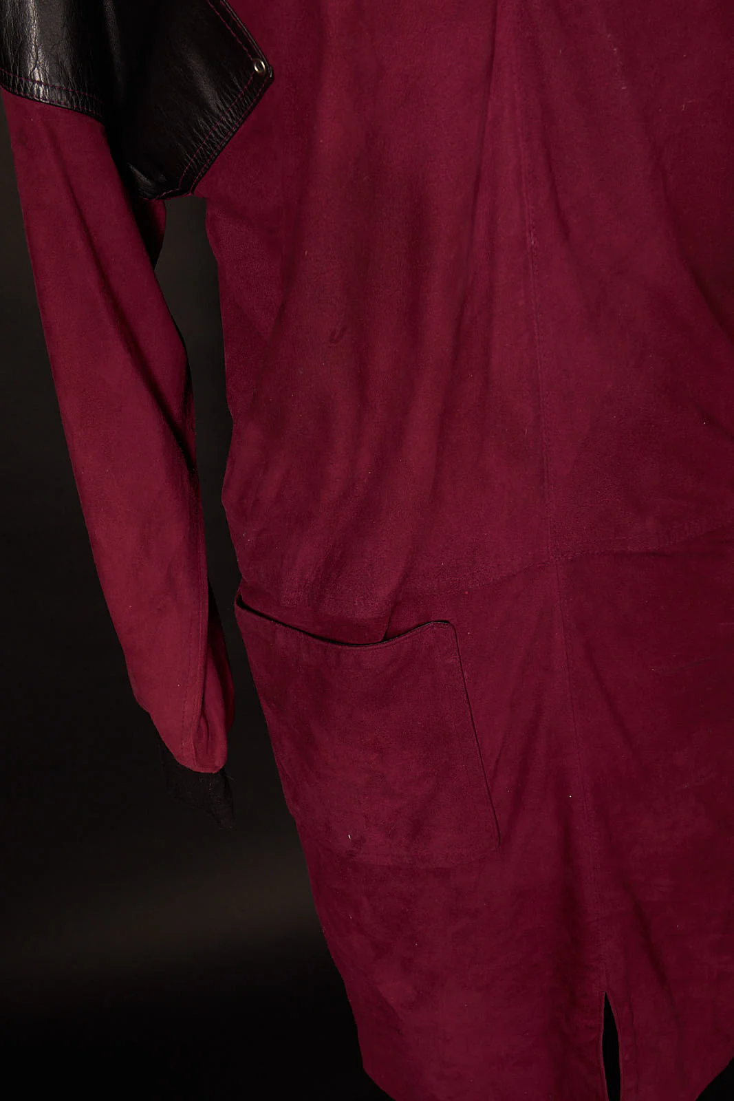 80s 80s Purple Suede Dress - Image 3