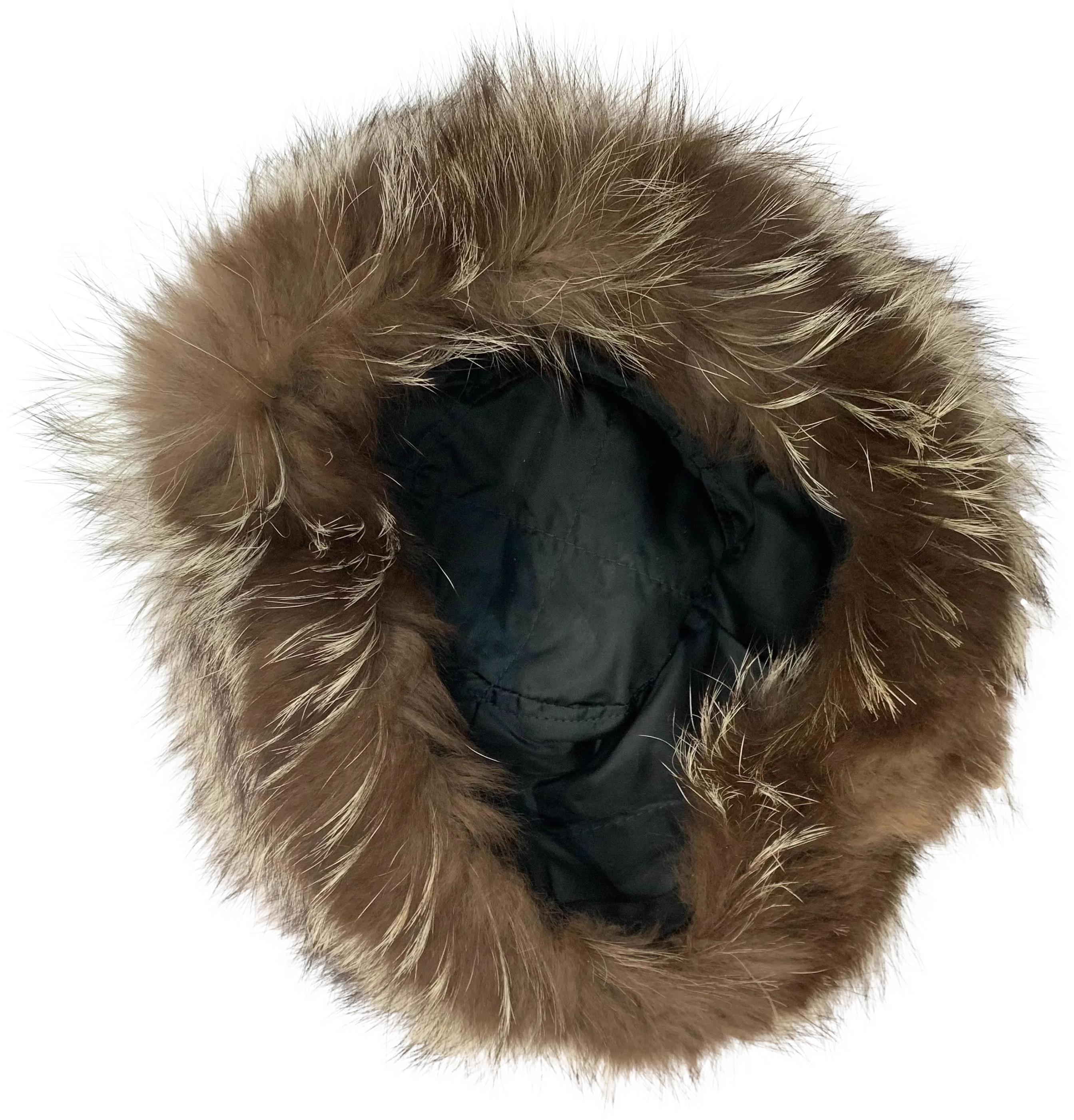 80s Real Silver Fox Fur Pillbox Style Hat - Image 2