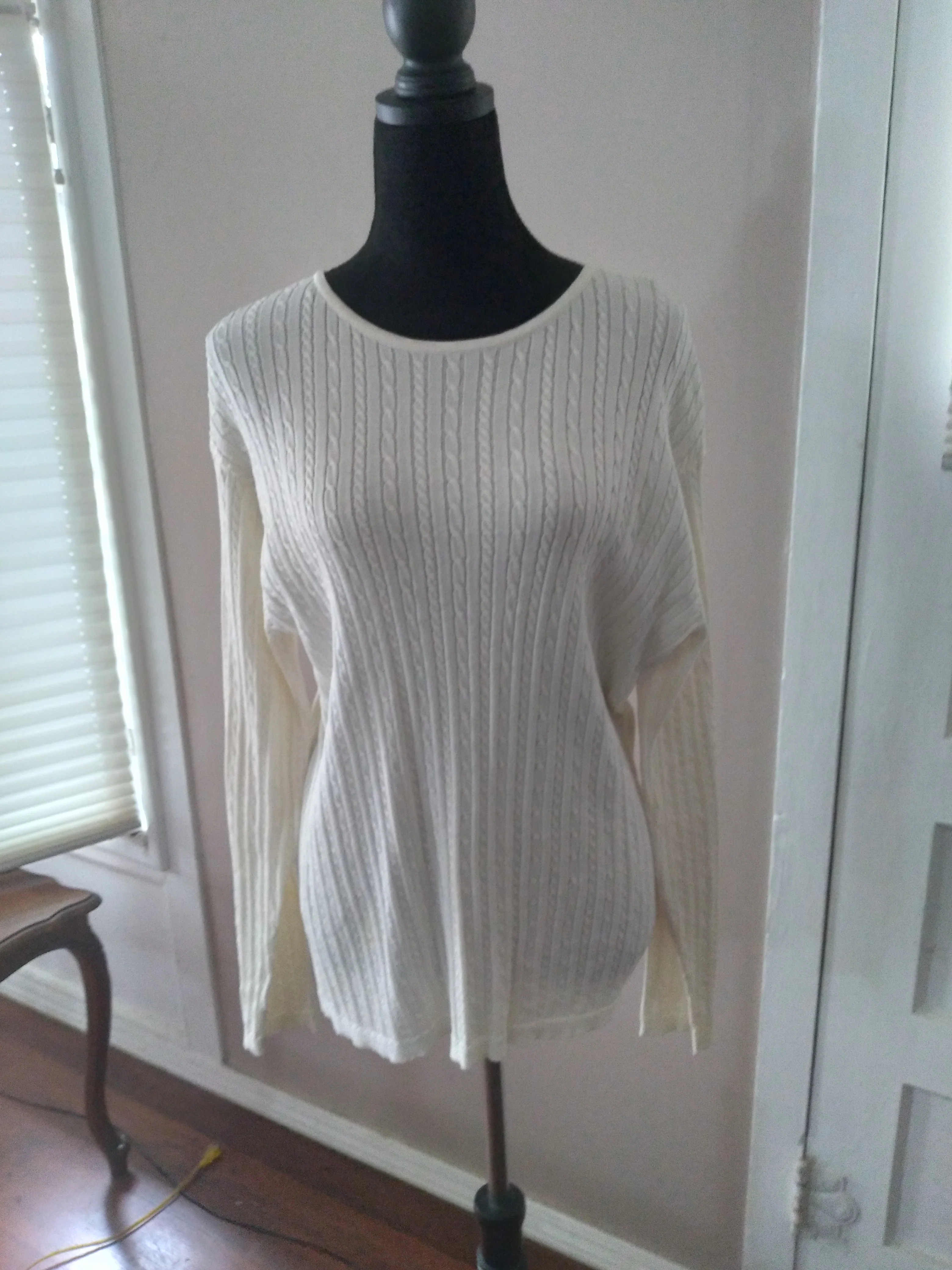 80s Ribbed Crewneck Sweater By Liz Claiborne - Image 3