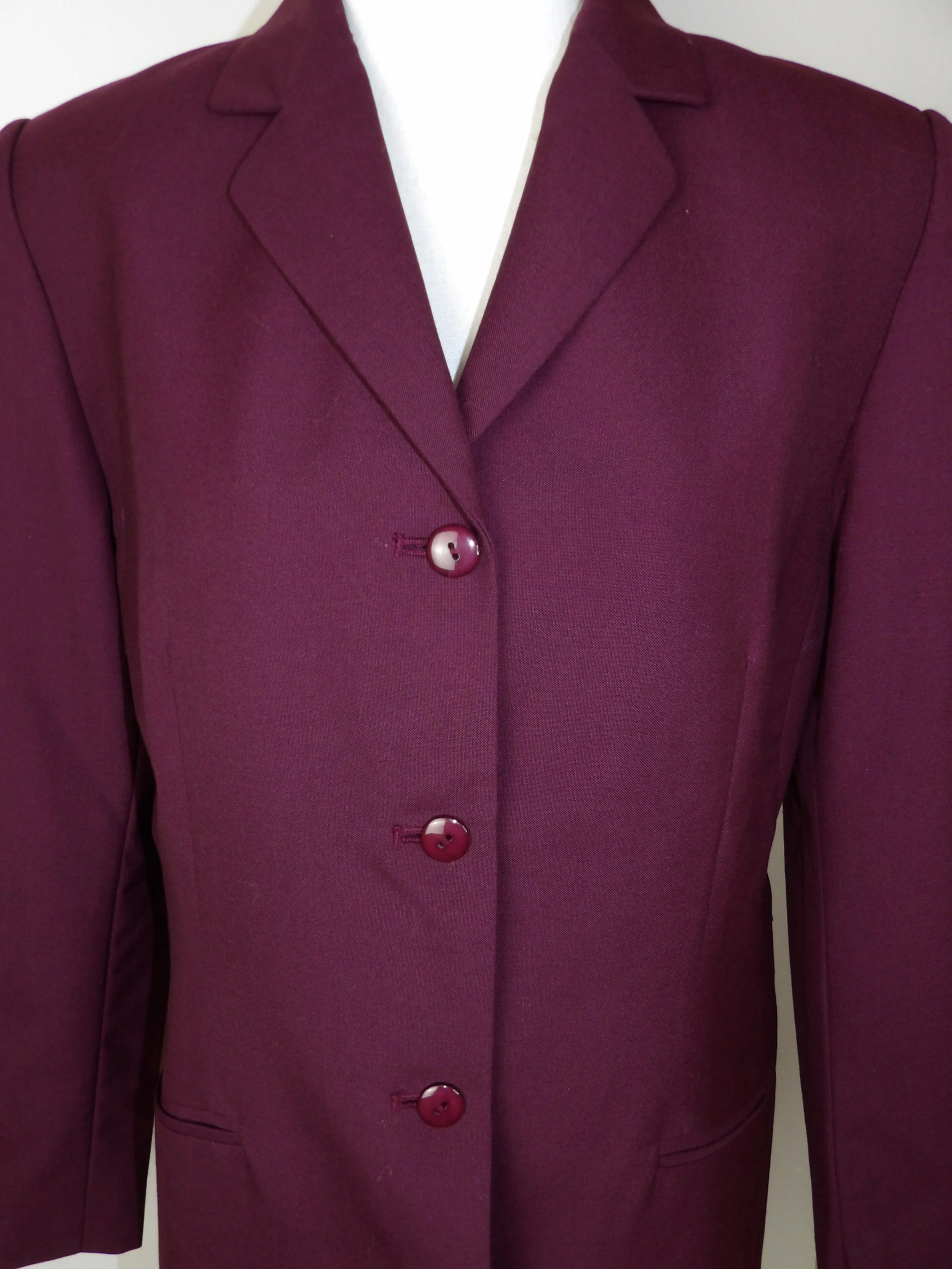 80s 80s Vintage Maroon Blazer/jacket By Pendleton By Pendleton - Image 4