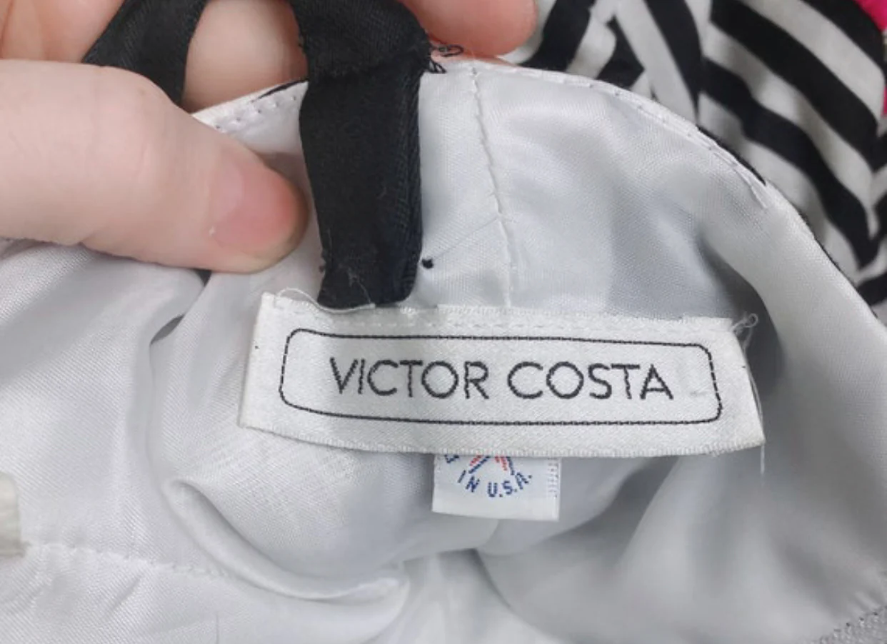 80s 80s Vintage Victor Costa Goth Bustier Dress By Victor Costa - Image 8