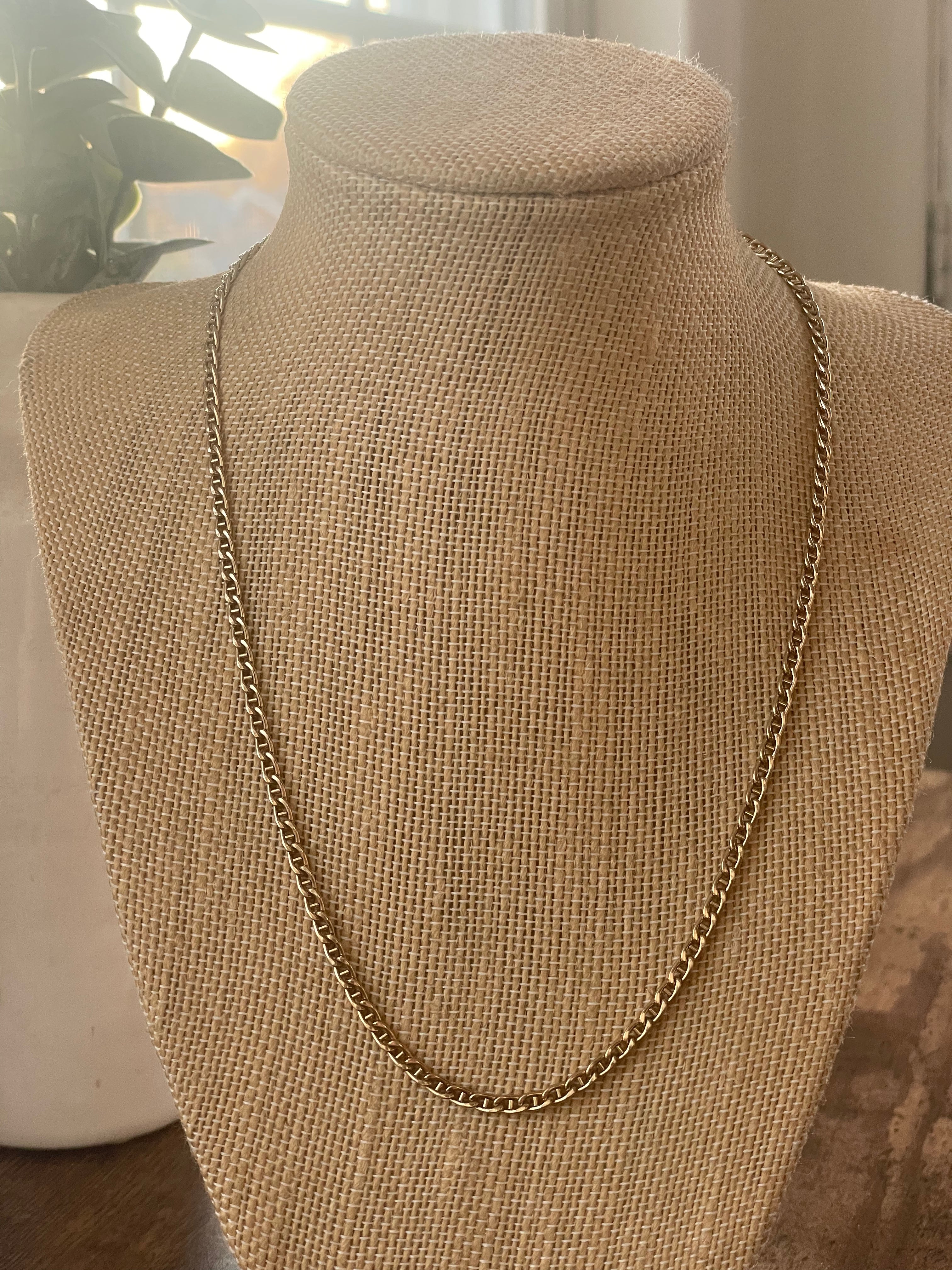 80s/90s 14k Gold Filled Link Chain - Image 7