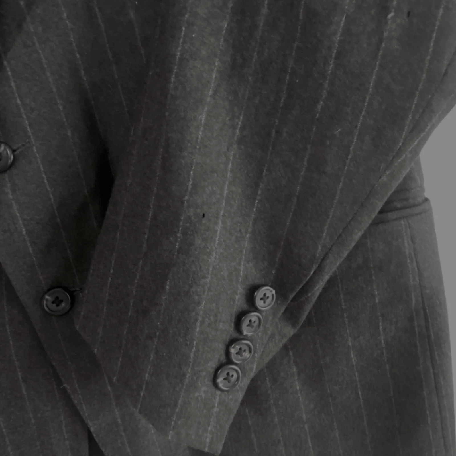 80s/90s 42r Wool/cashmere Blazer Sports Jacket Pinstripe By Polo Ralph Lauren - Image 11