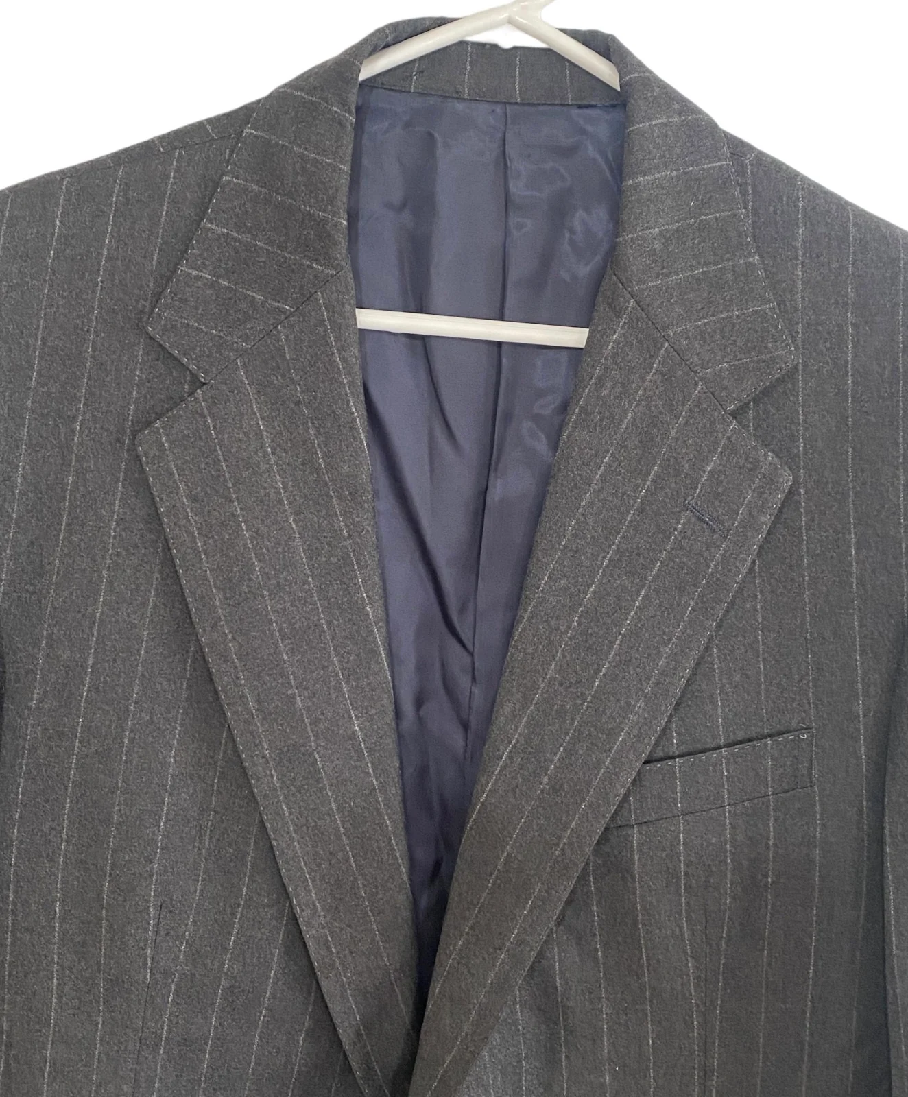 80s/90s 42r Wool/cashmere Blazer Sports Jacket Pinstripe By Polo Ralph Lauren - Image 8