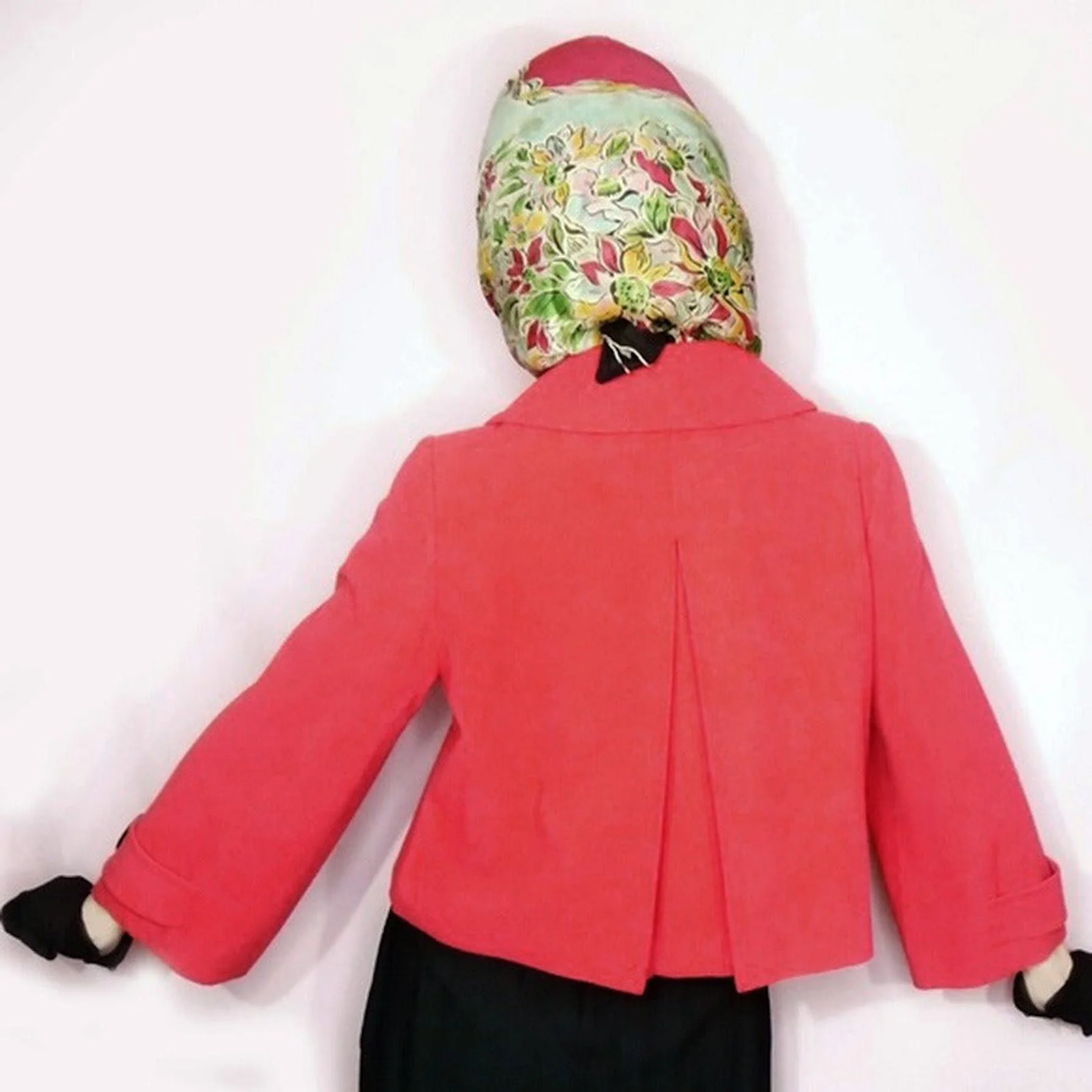 80s/90s 50s Style Red Cropped Swing Jacket, Suburbia By Lena Gabrielle - Image 5