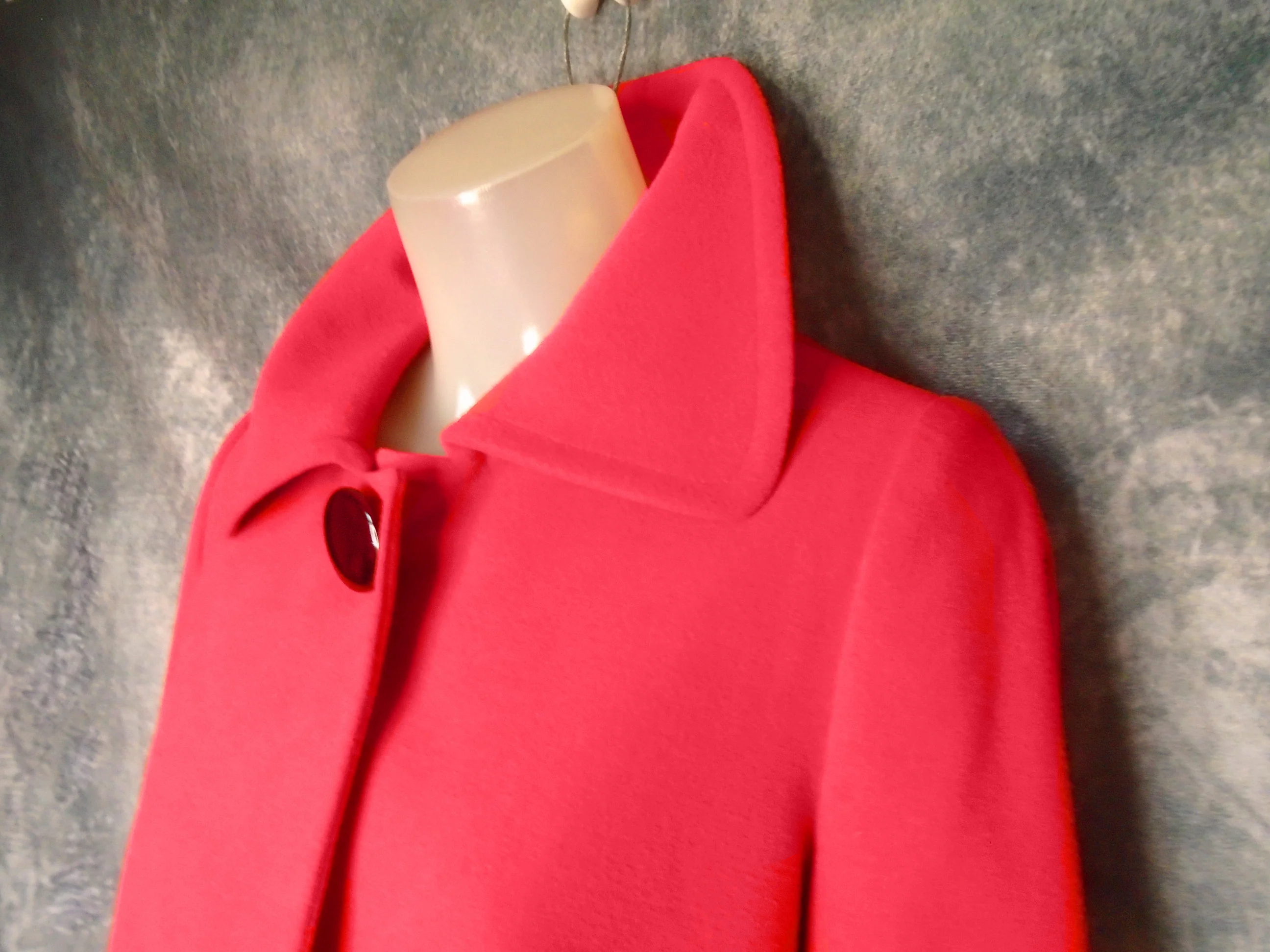 80s/90s 50s Style Red Cropped Swing Jacket, Suburbia By Lena Gabrielle - Image 6
