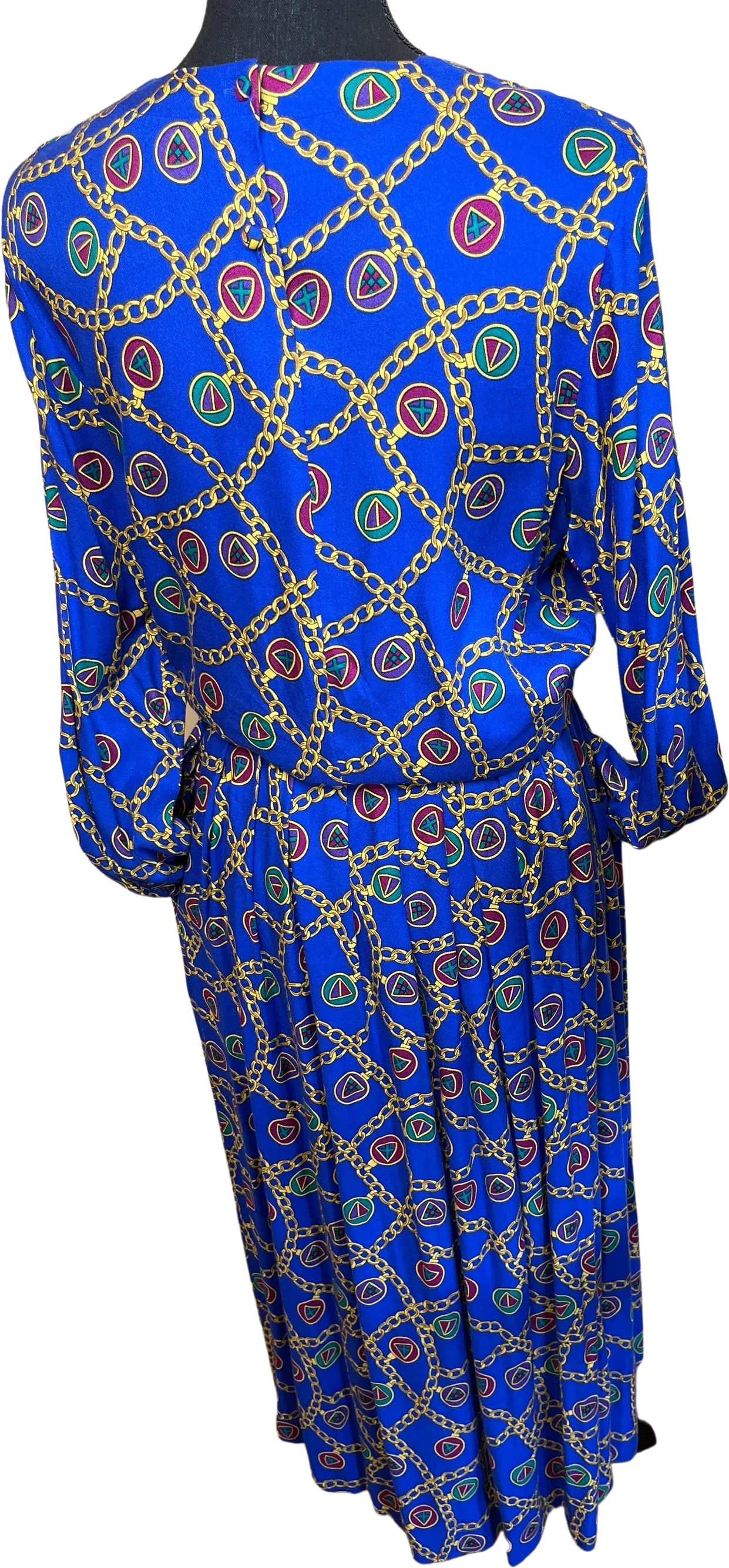 80s/90s Blue Blouse And Skirt Set By Charter Club - Image 2