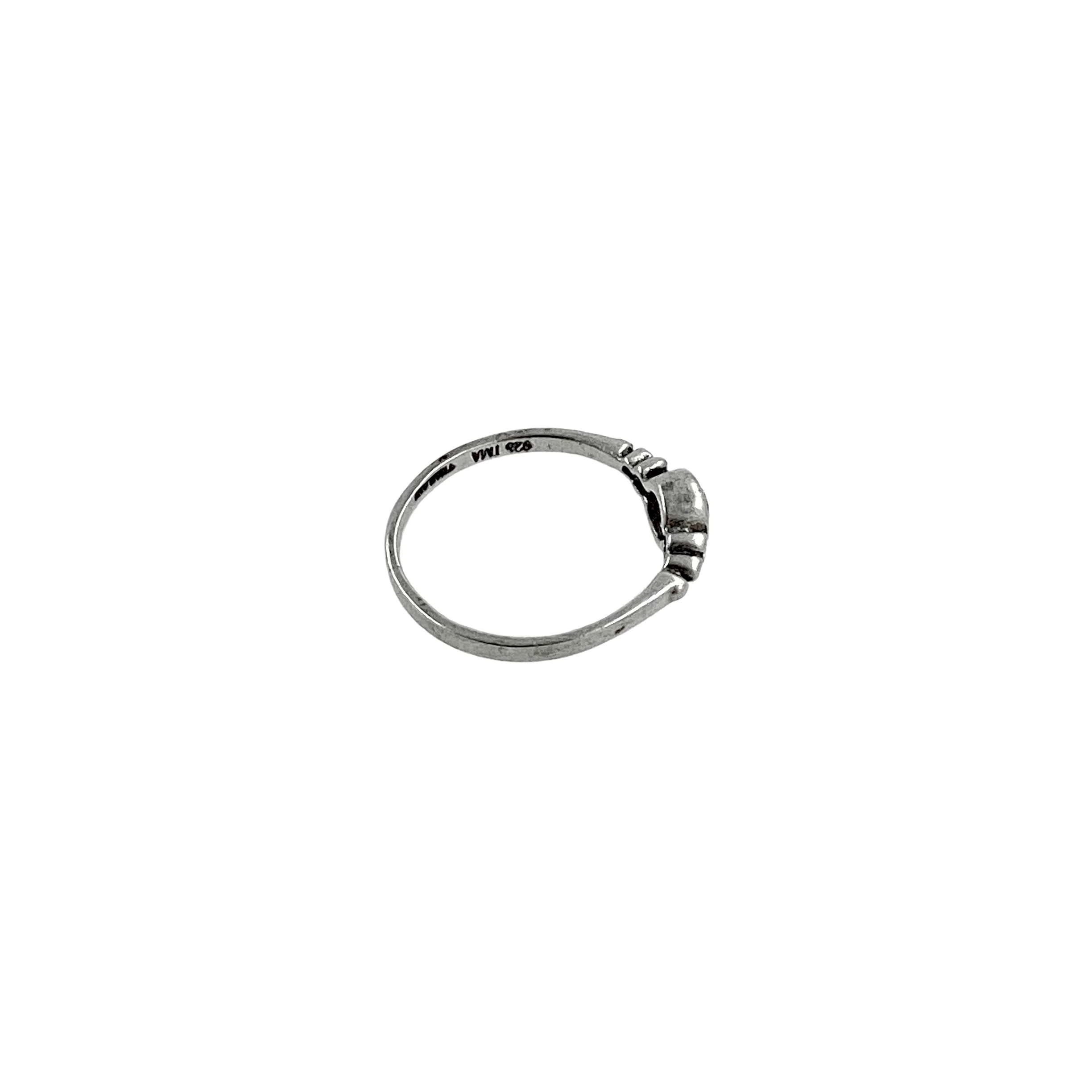 80s/90s 925 Sterling Cz Woman Solitaire Ring By Ima - Image 13