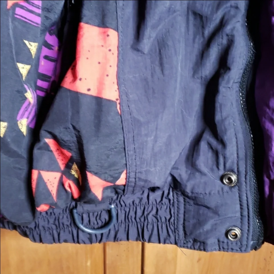 80s/90s Abstract Print Puffer Ski Jacket By Pro Spirit - Image 7