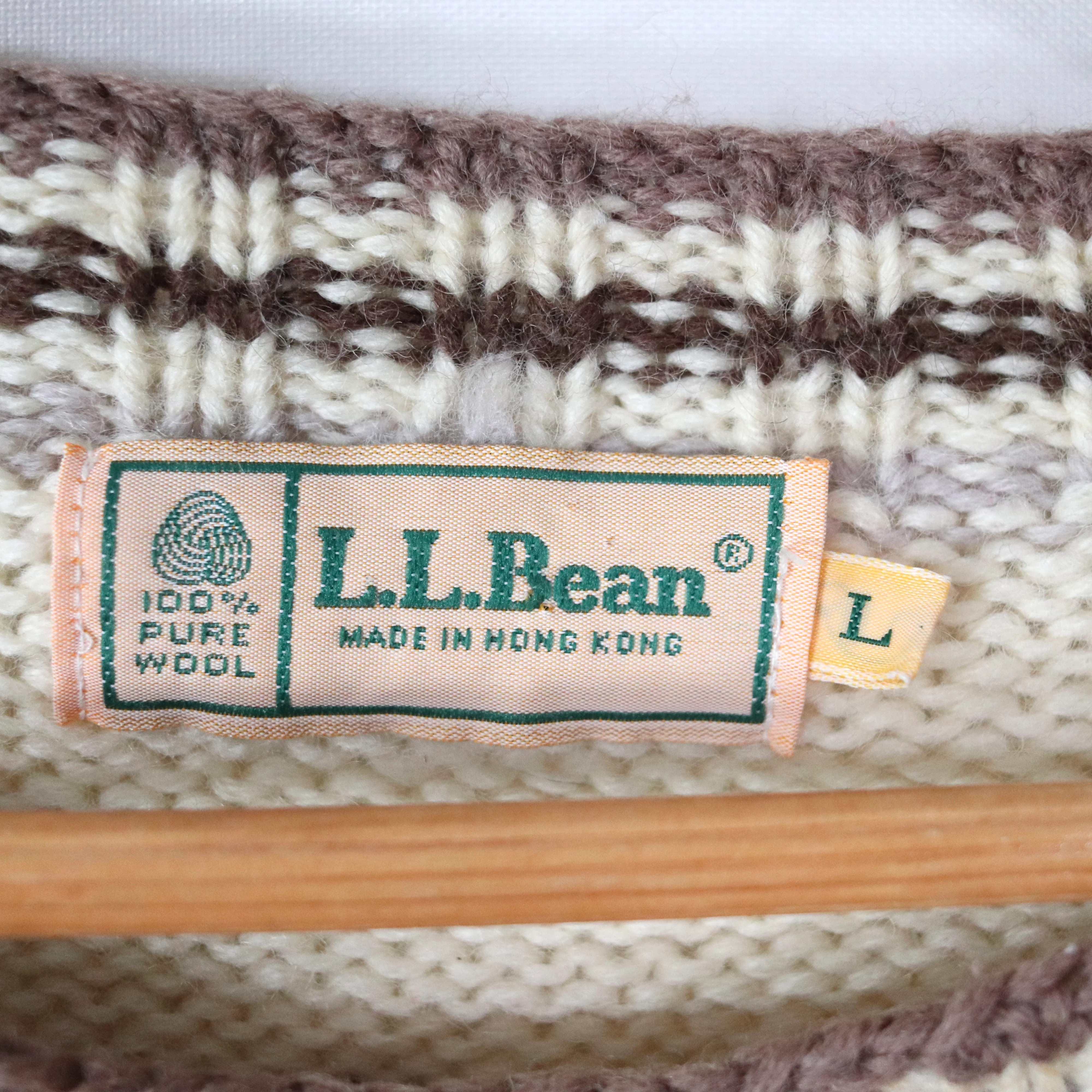 80s/90s Knit Warm 100% Wool Pullover Sweater by L.L. Bean - Image 7