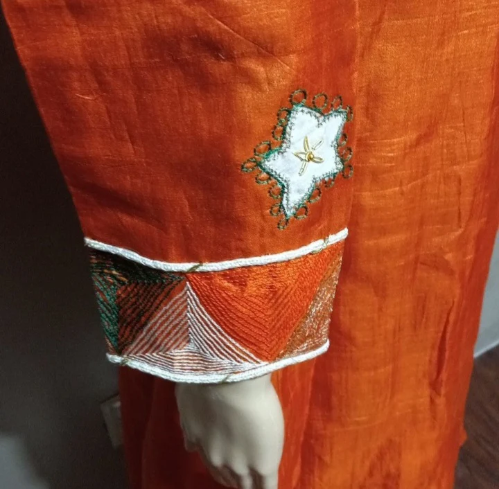 80s/90s Beaded Embroidery Embellished Indian Gown Suit - Image 8