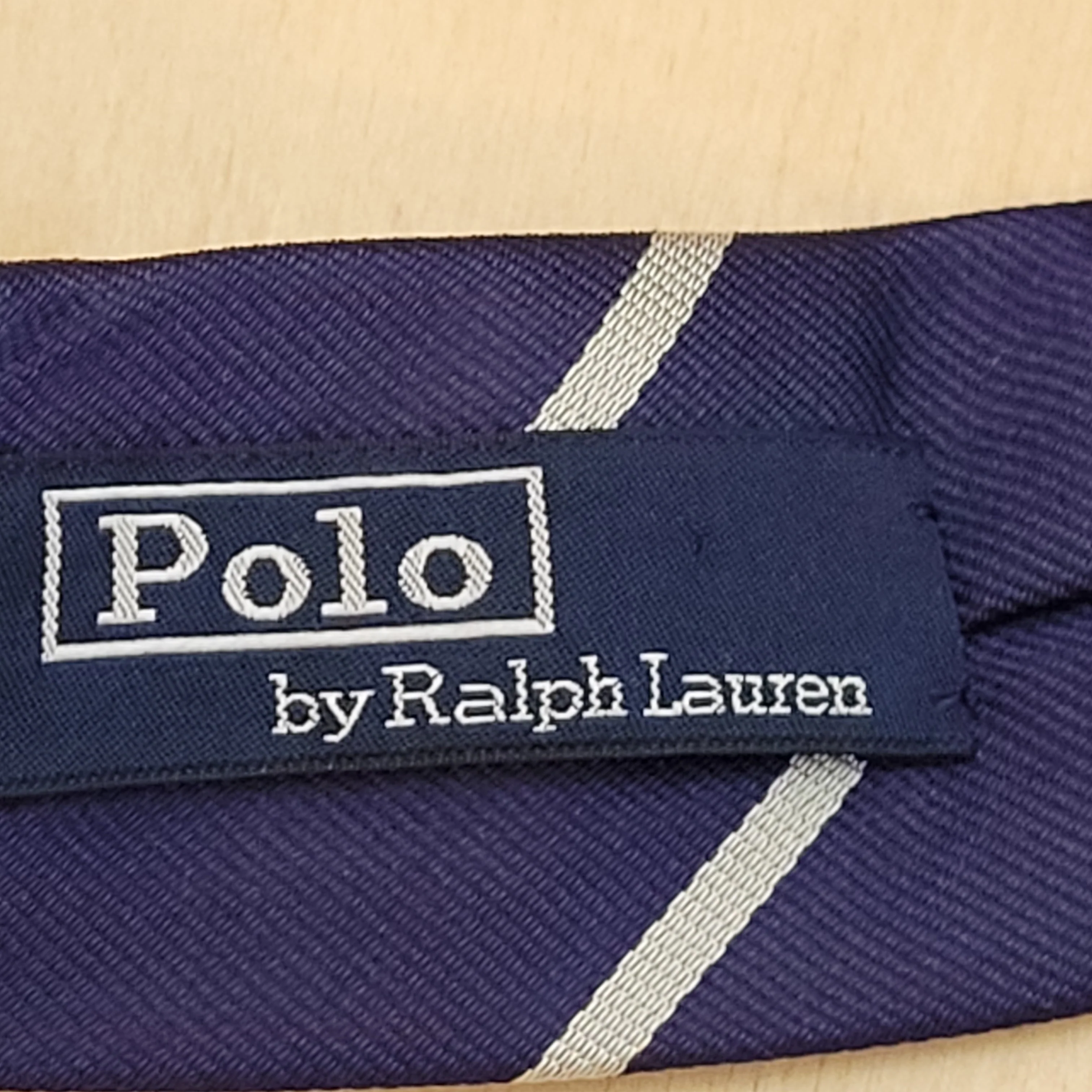 80s/90s Big Pony Neck Tie Hand Made Italy Silk Number 3 By Polo Ralph Lauren - Image 3