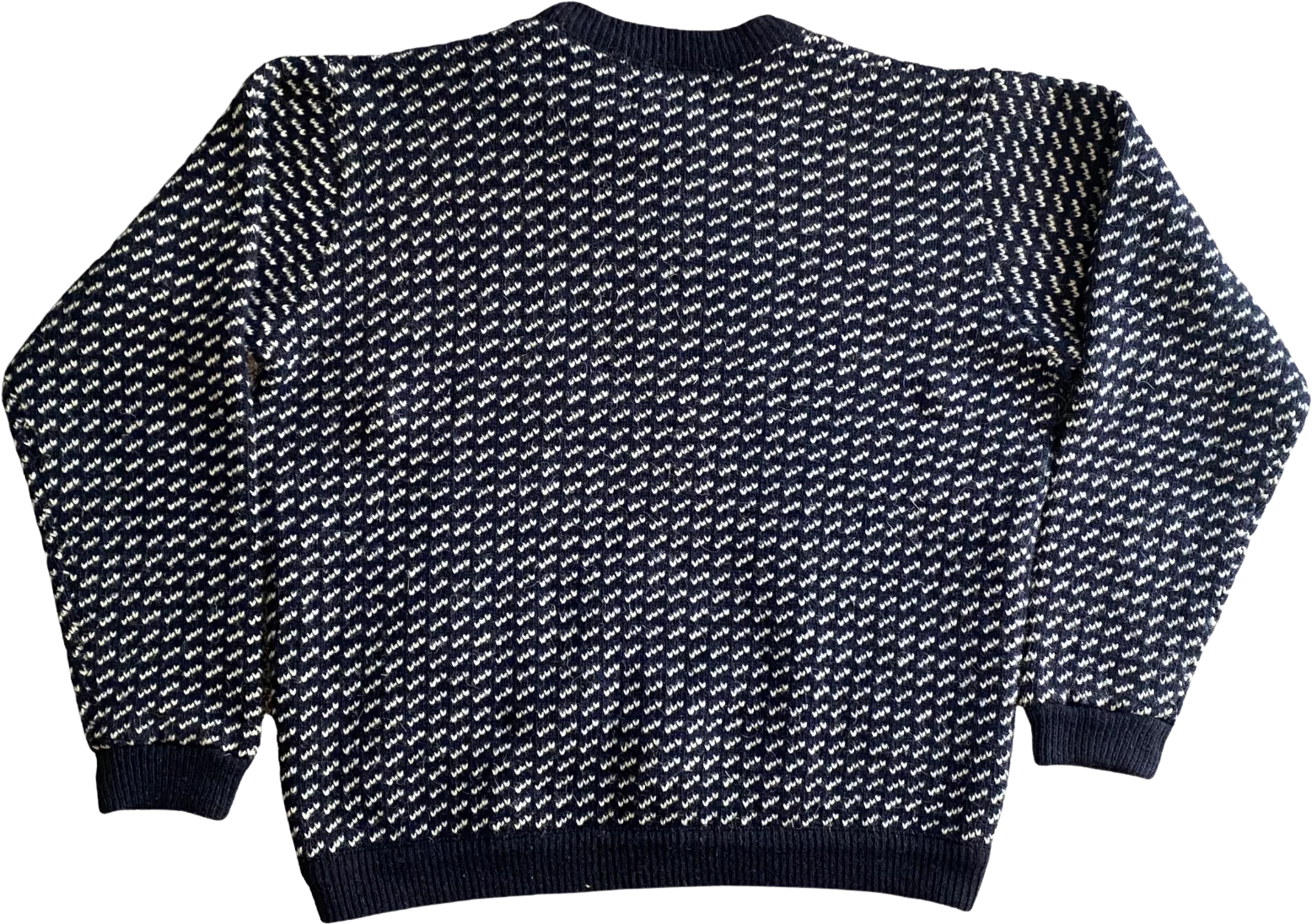 80s/90s Birdseye/fisherman Wool Blend Sweater Norway Xl By L.L. Bean - Image 2