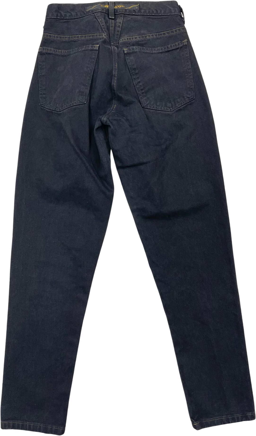 80s/90s Black Denim High Waisted Tapered Leg Mom Jeans By Marithe Francois Girbaud - Image 2