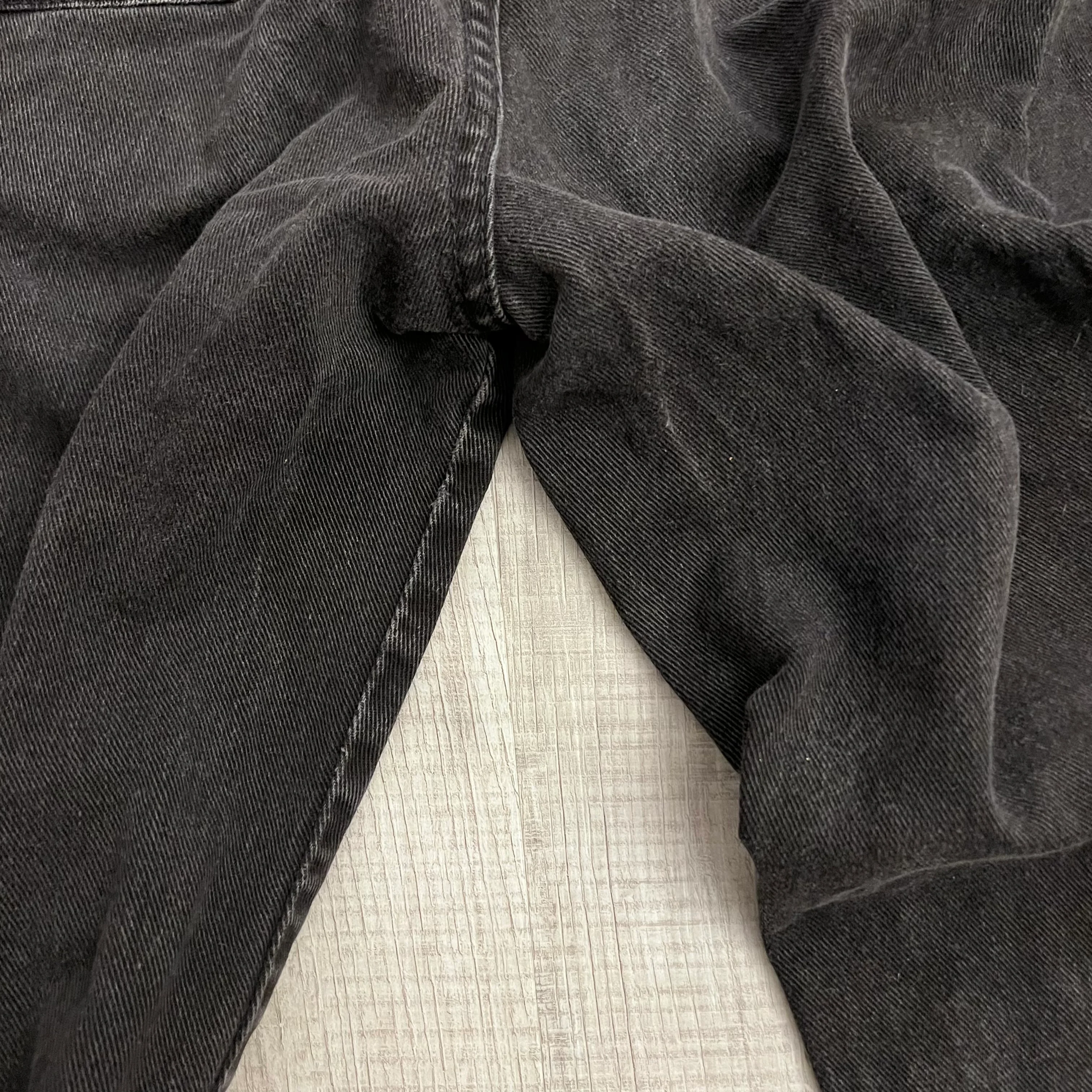 80s/90s Black High Waist Straight Leg Jeans By Sasson - Image 4