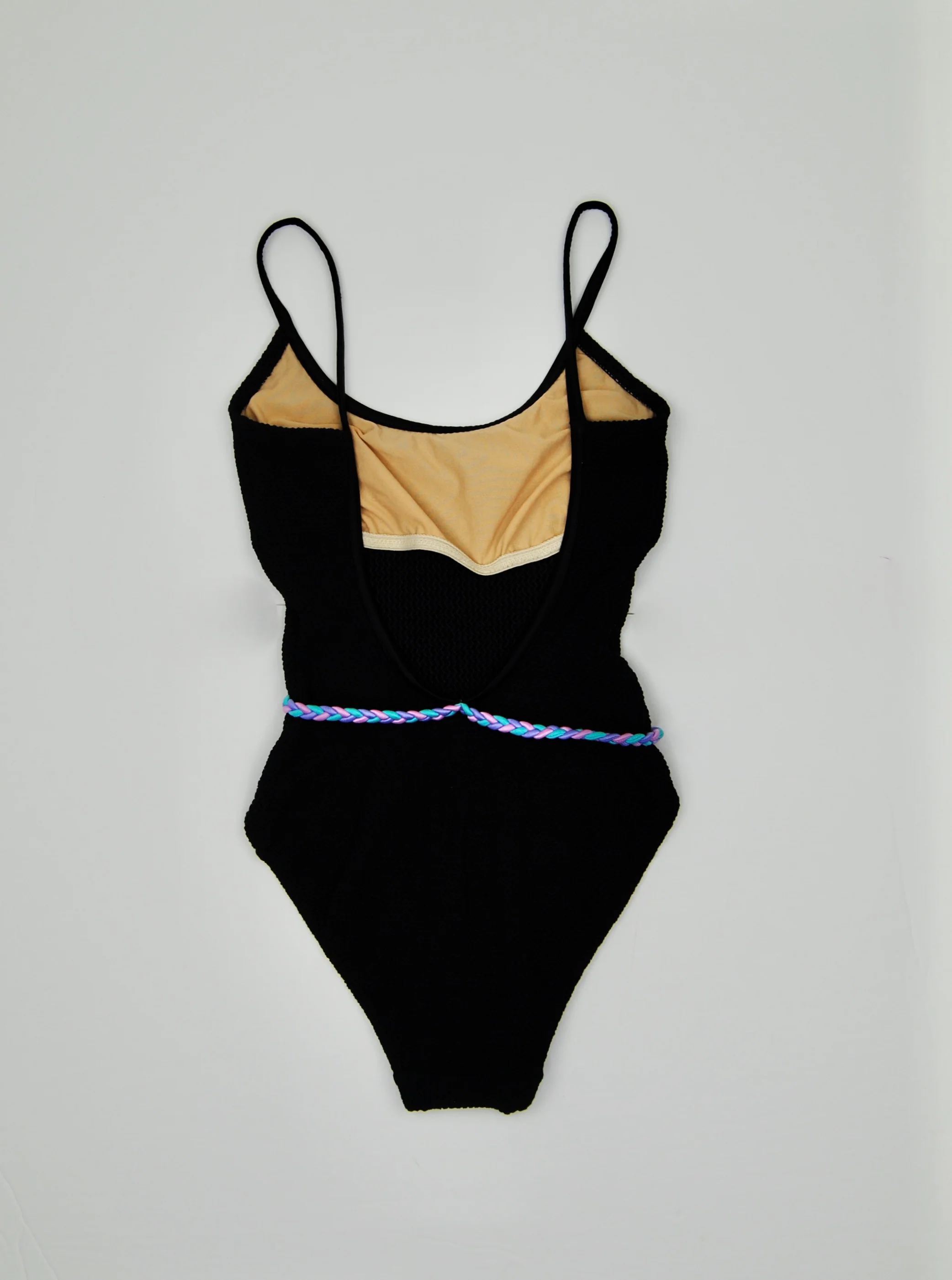 80s/90s Black One Piece Swim Suit - Image 9