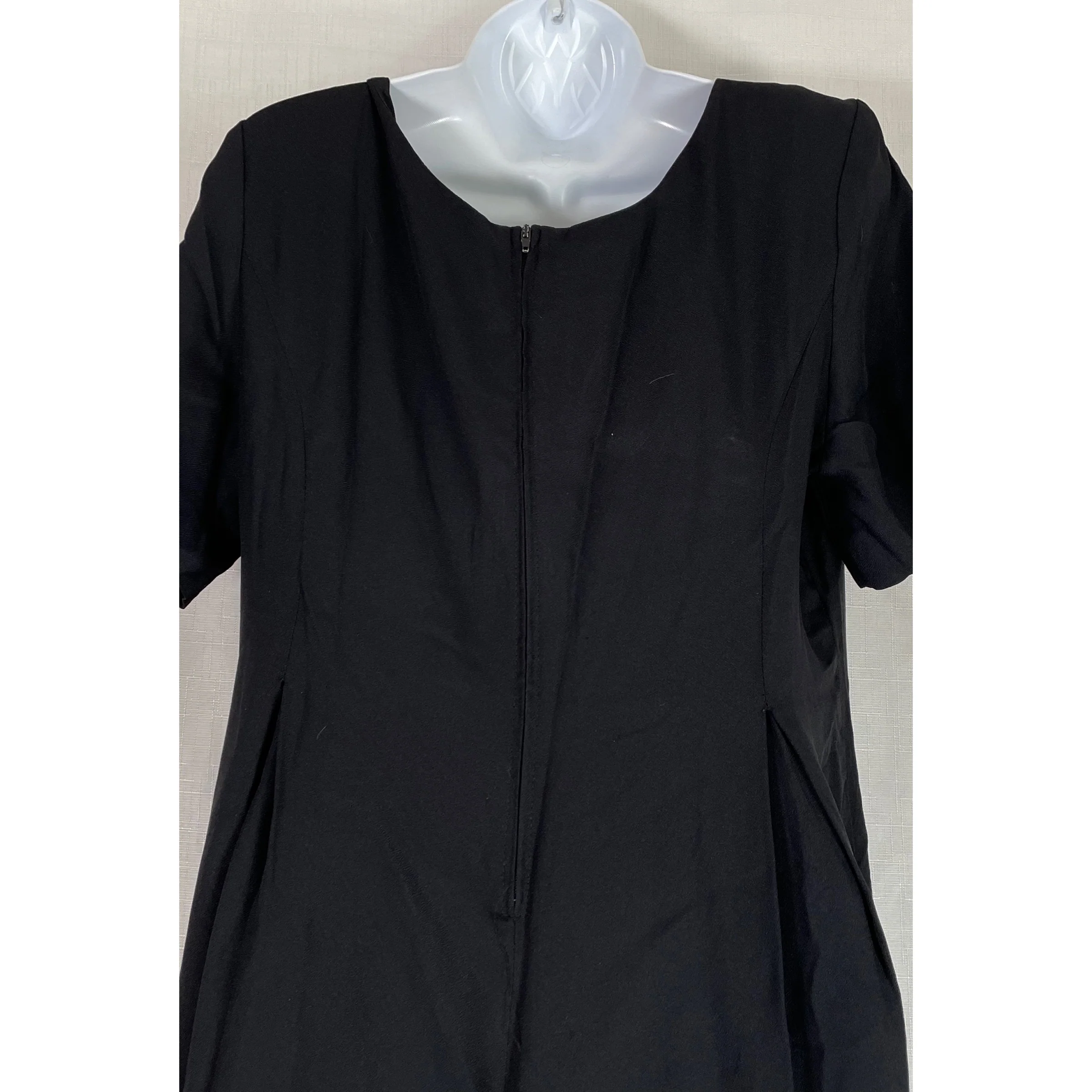 80s/90s Black Wide Leg Jumpsuit - Image 10