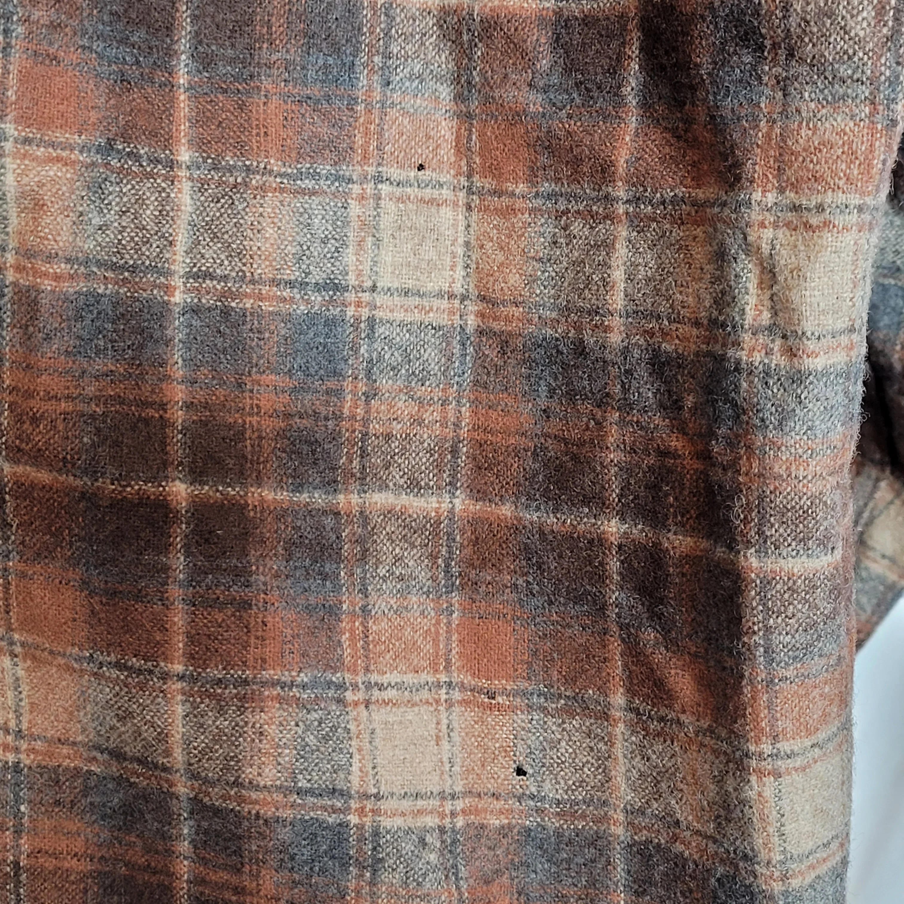 80s/90s Board Shirt Brown Adult Sm Original Inspection Tag By Pendleton - Image 13