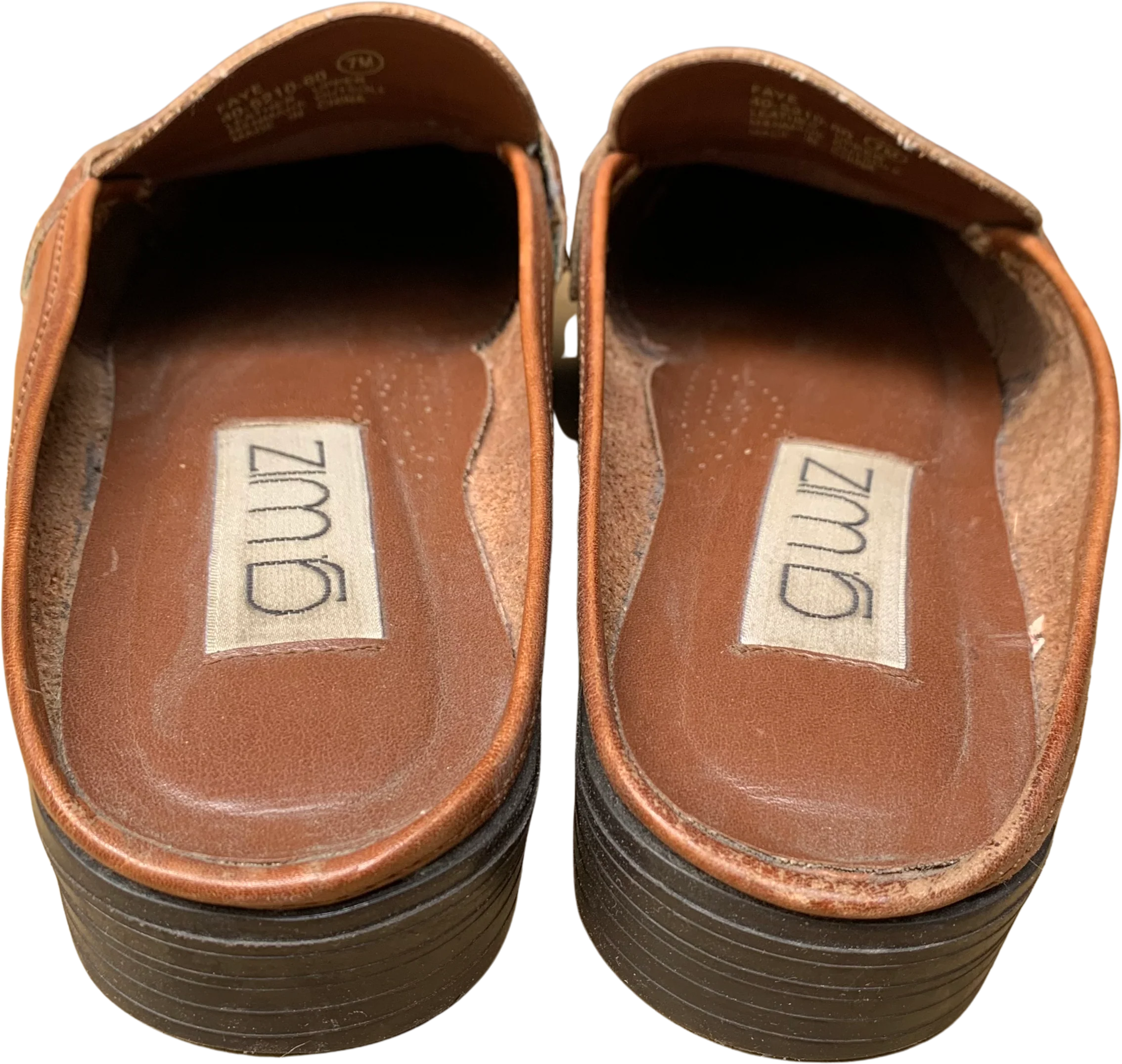 80s/90s Brown Slip-on Loafers With Silver-tone Findings By G. Wiz - Image 2