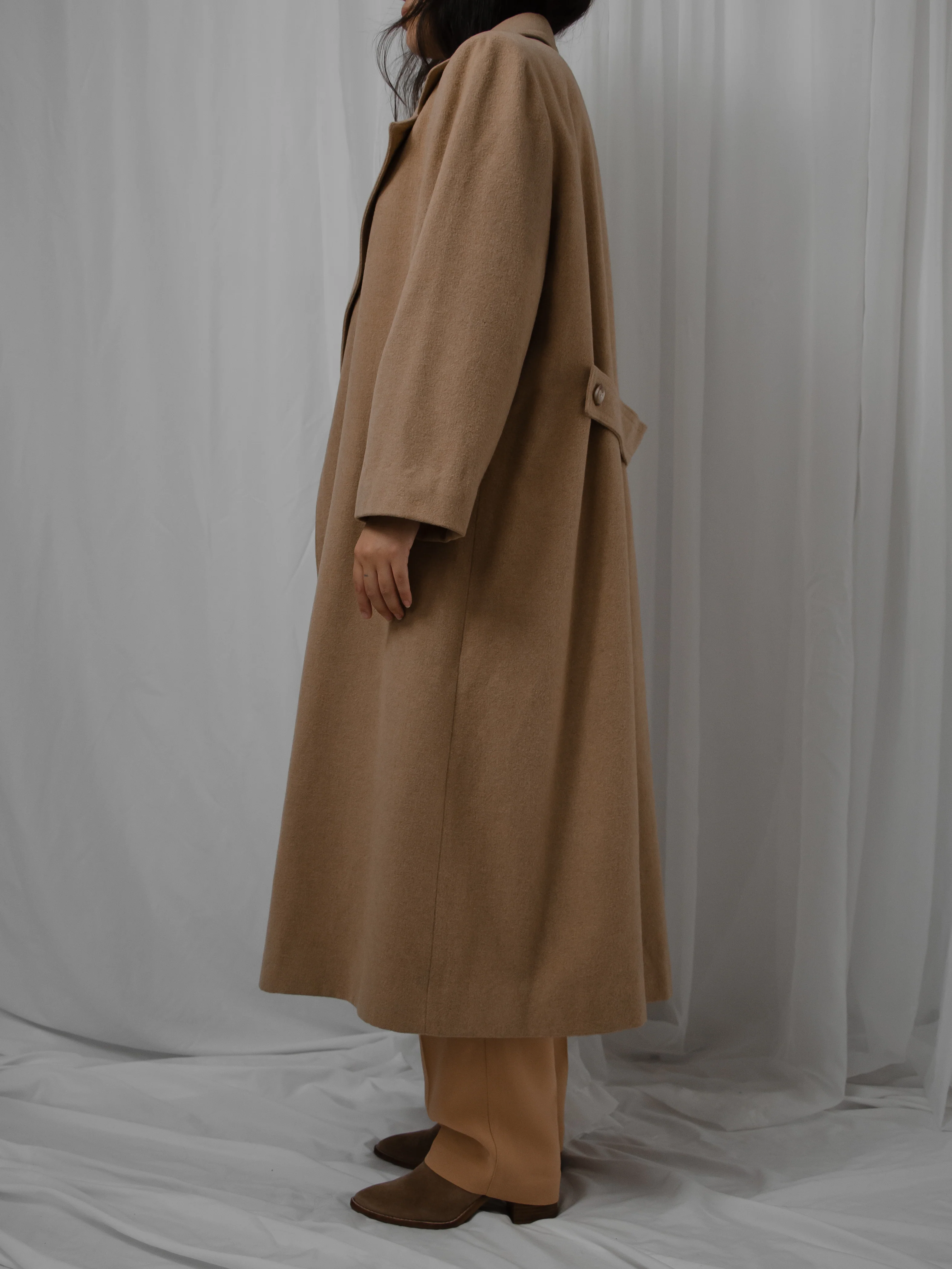80s/90s Camel Hair Duster Coat By Neiman Marcus - Image 7