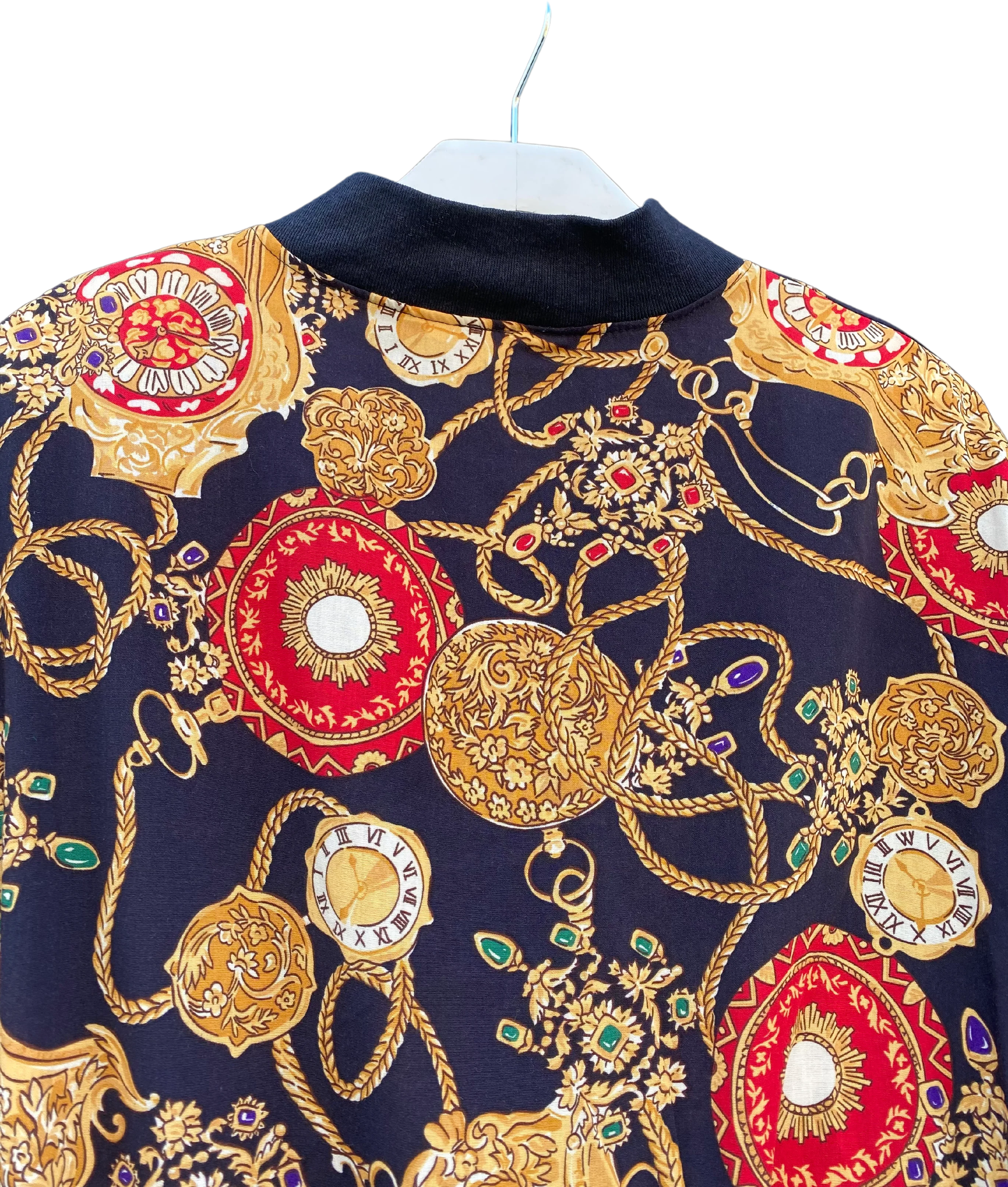 80s/90s Chain Print Zip Up Light Jacket - Image 2