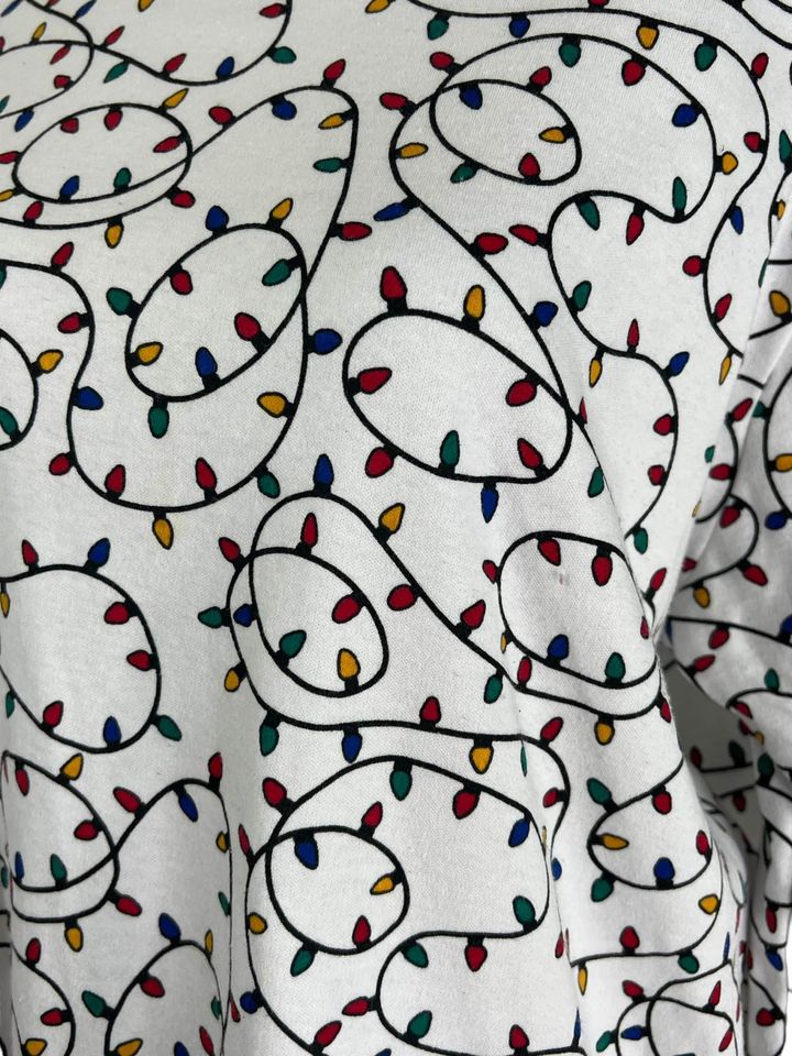 80s/90s Christmas Lights Mock Turtleneck Xl By Holiday Time - Image 6