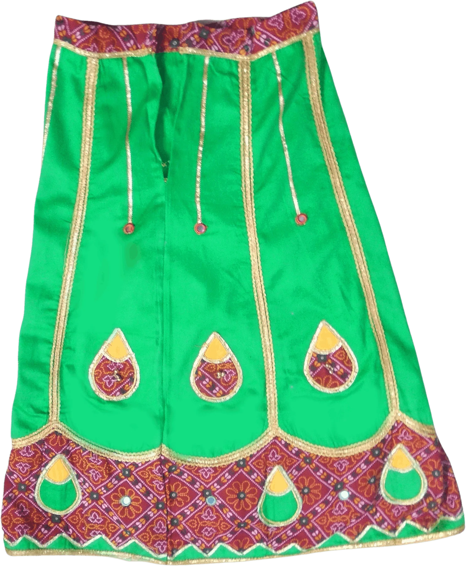 80s/90s Christmas Skirt Holiday Banjara Skirt by Modern Enterprise - Image 2