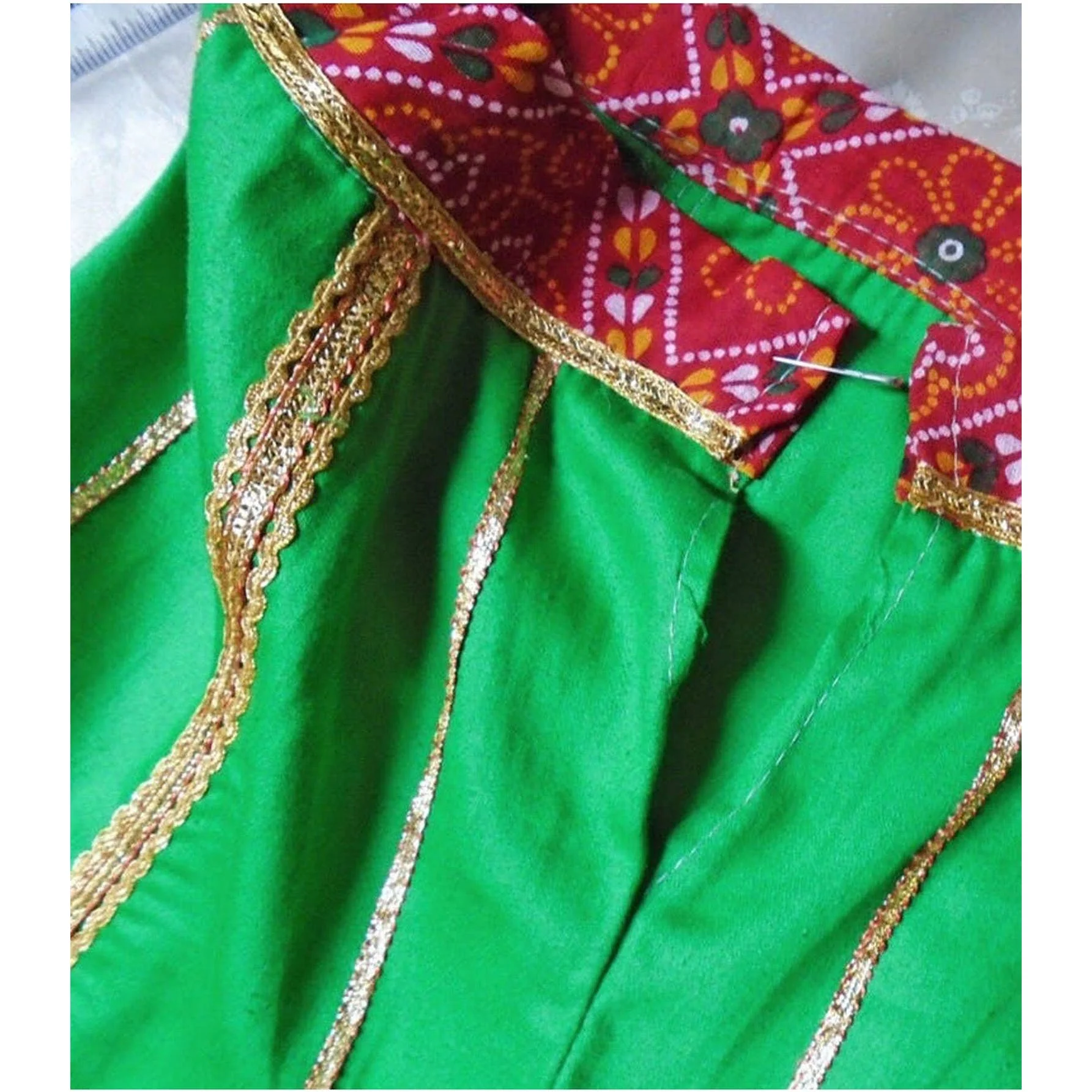 80s/90s Christmas Skirt Holiday Banjara Skirt by Modern Enterprise - Image 4