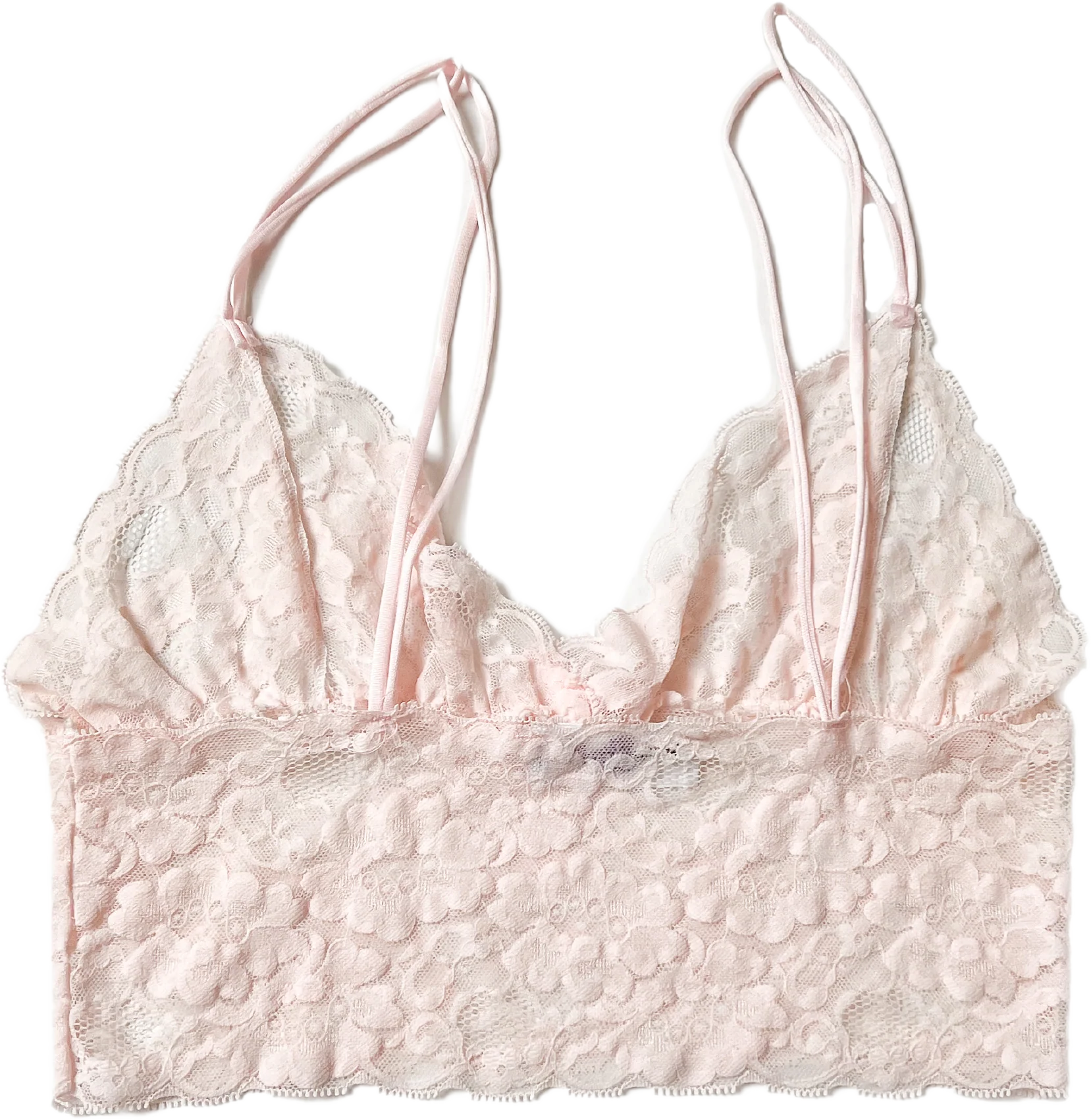 80s/90s Cinema Etoile Pink Lace Bralette | One Size By Cinema Etoile - Image 2