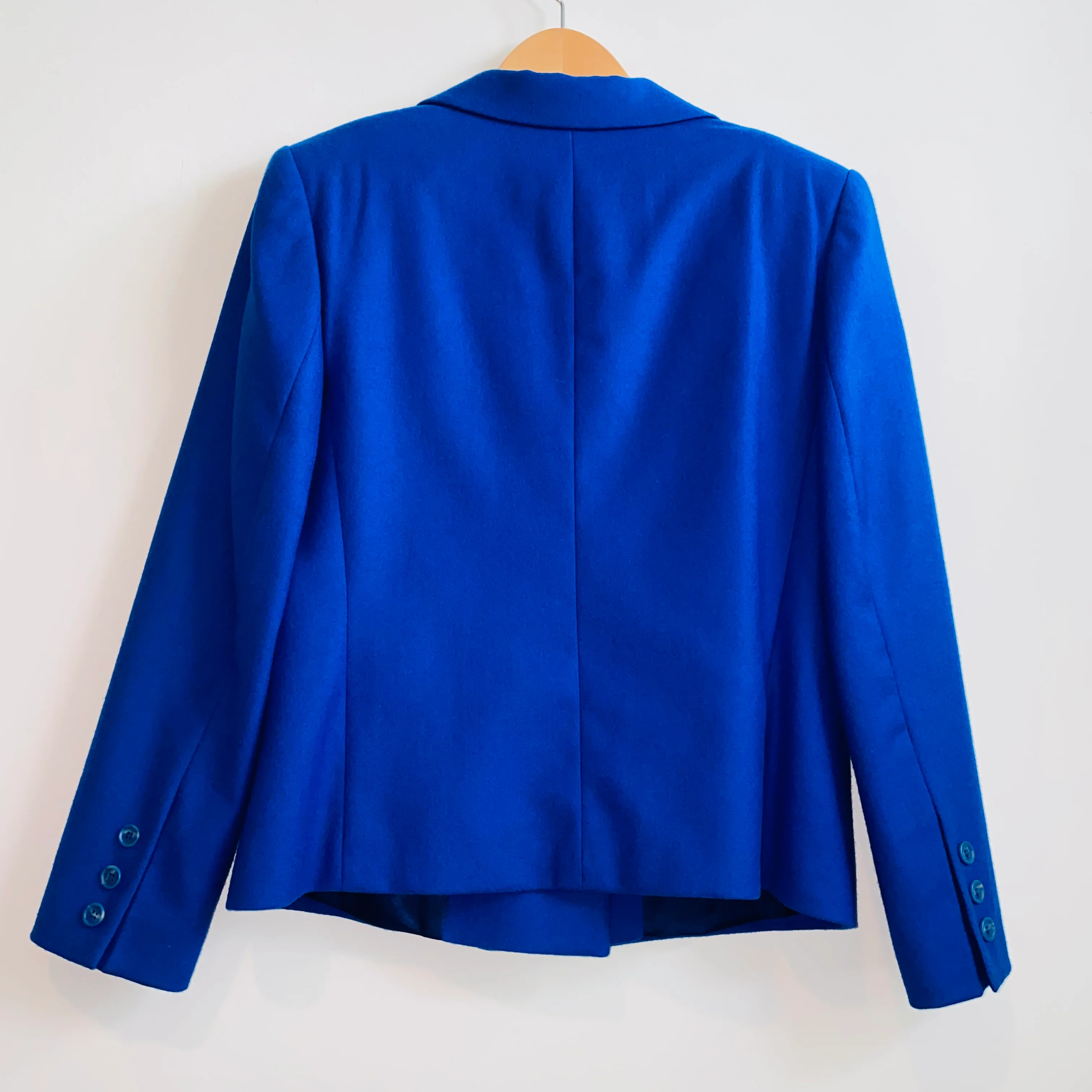 80s/90s Cobalt Blue Double Breasted Blazer By Giorgio Saint Angelo - Image 7