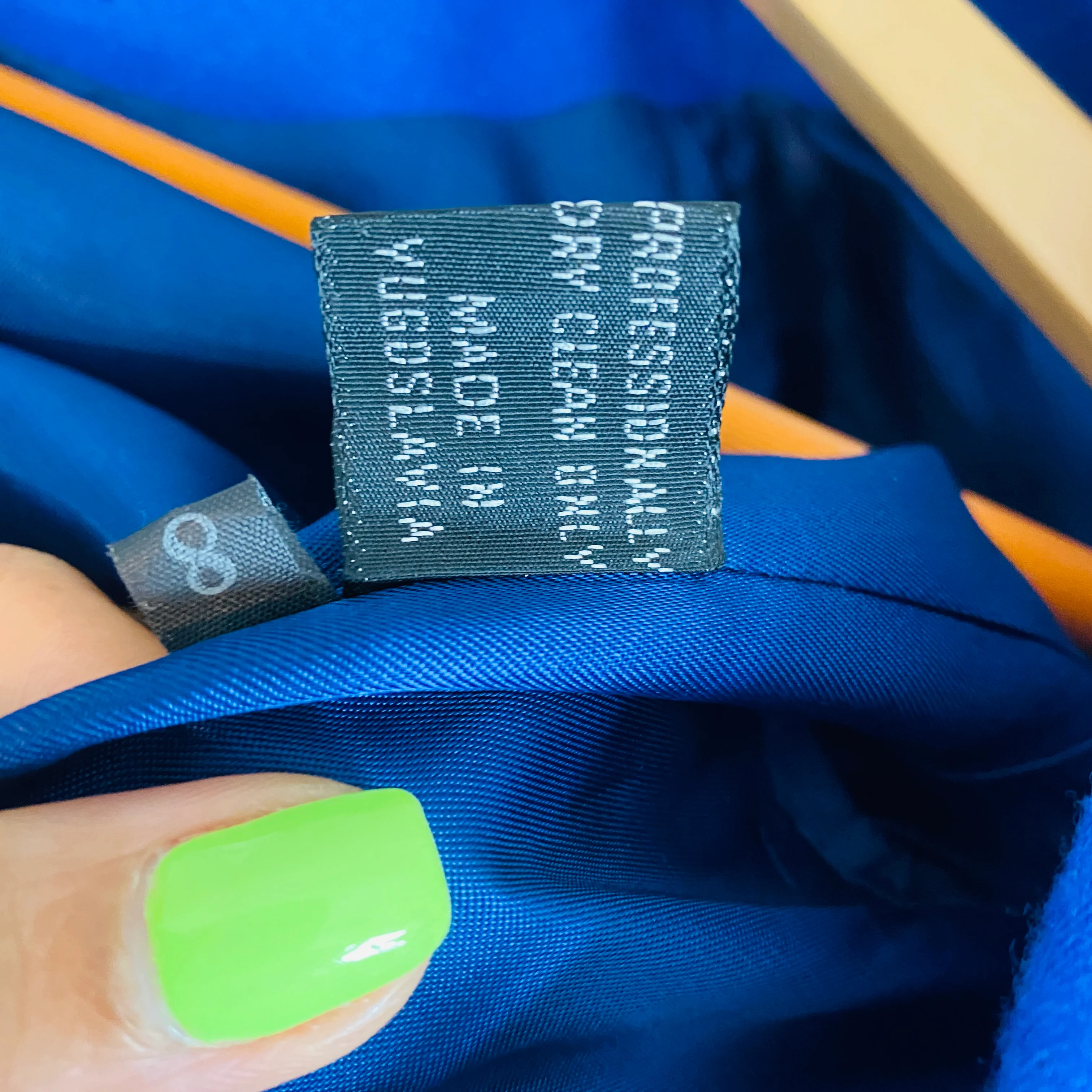 80s/90s Cobalt Blue Double Breasted Blazer By Giorgio Saint Angelo - Image 9