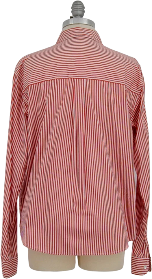 80s/90s Cotton Striped Button Down By DKNY - Image 2