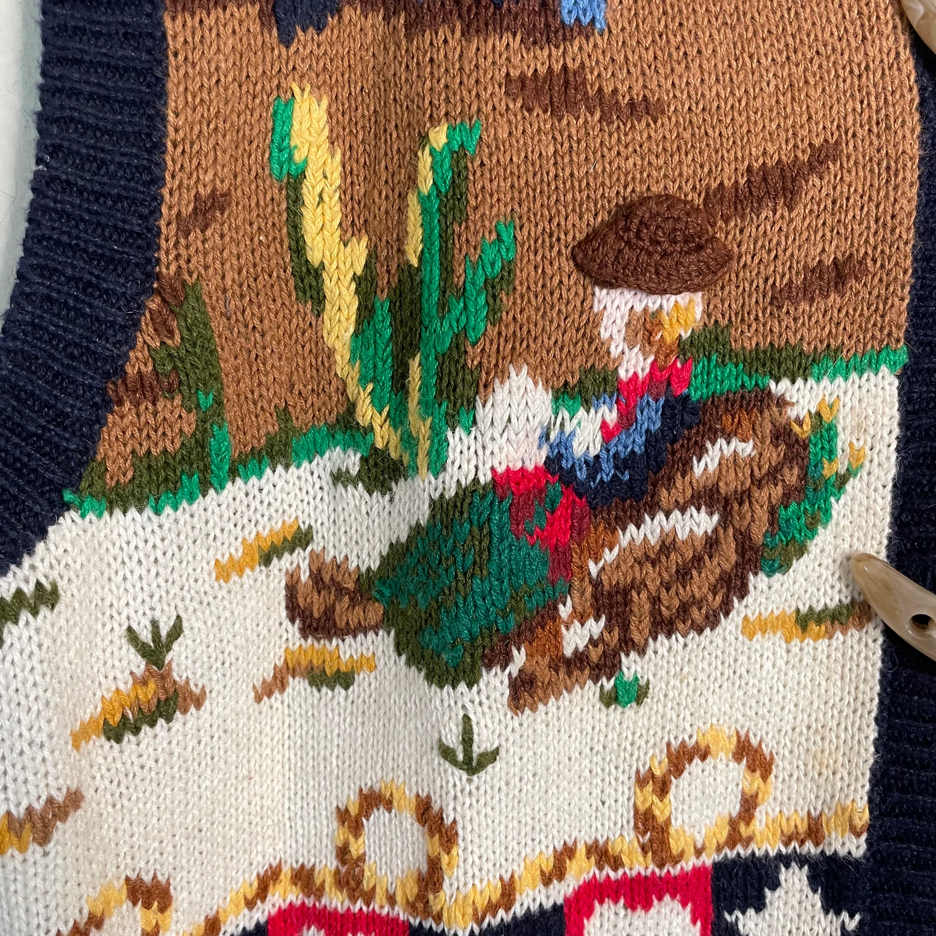 80s/90s Cowboy Western Novelty Swester Vest Cardigan By The Eagle's Eye - Image 4
