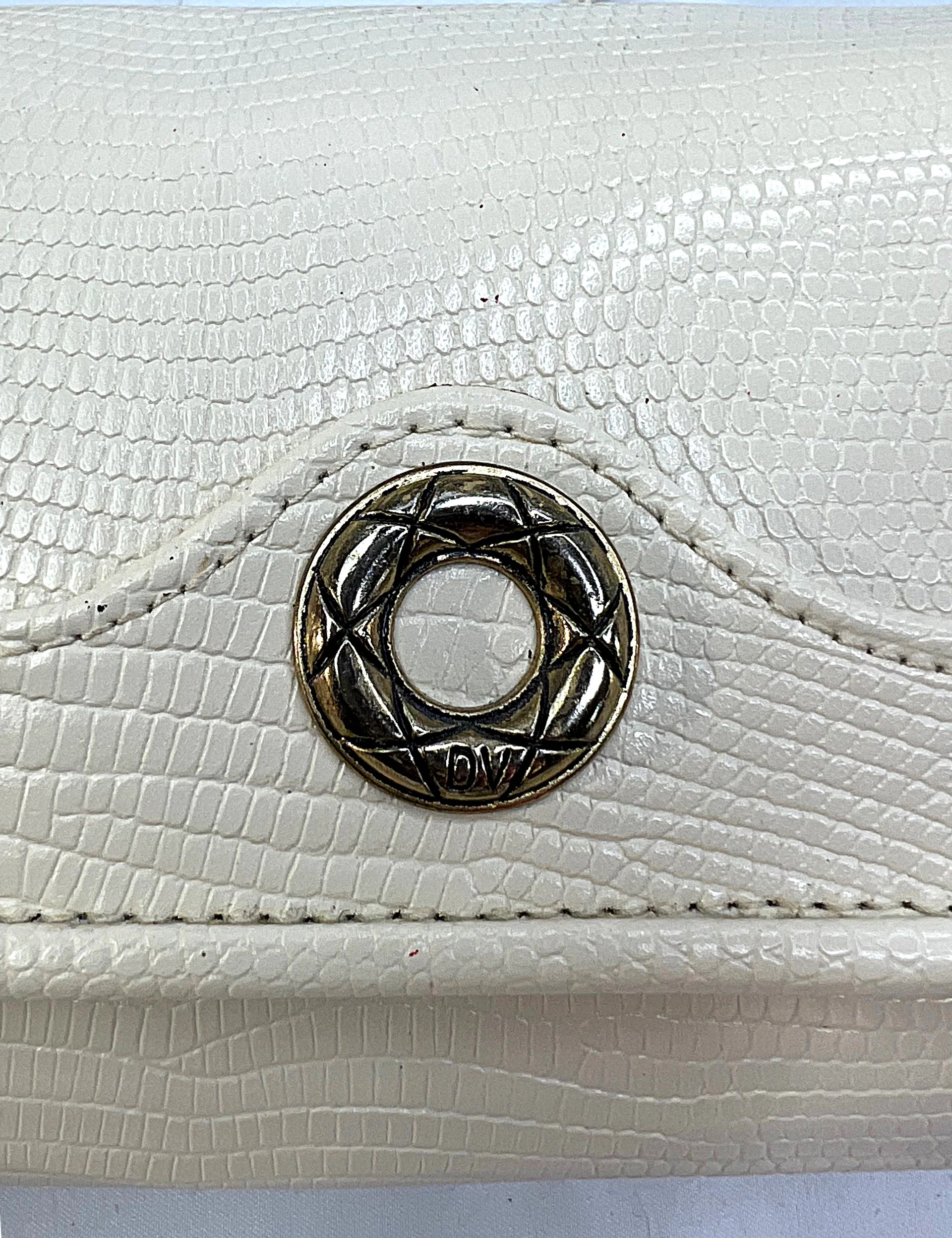 80s/90s Cream Snakeskin Accordion Mini Crossbody Bag By Dolce Vista - Image 5