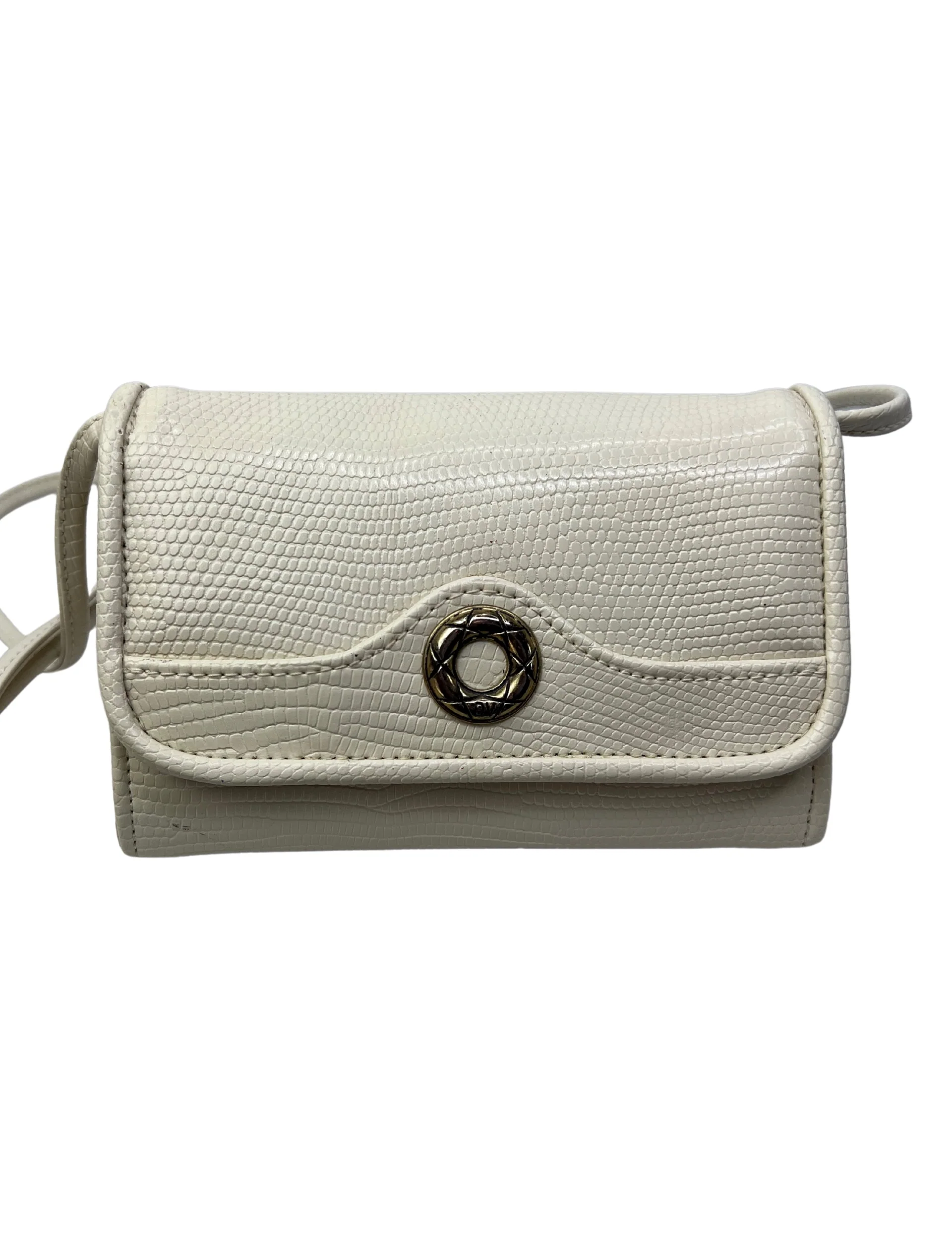 80s/90s Cream Snakeskin Accordion Mini Crossbody Bag By Dolce Vista - Image 6