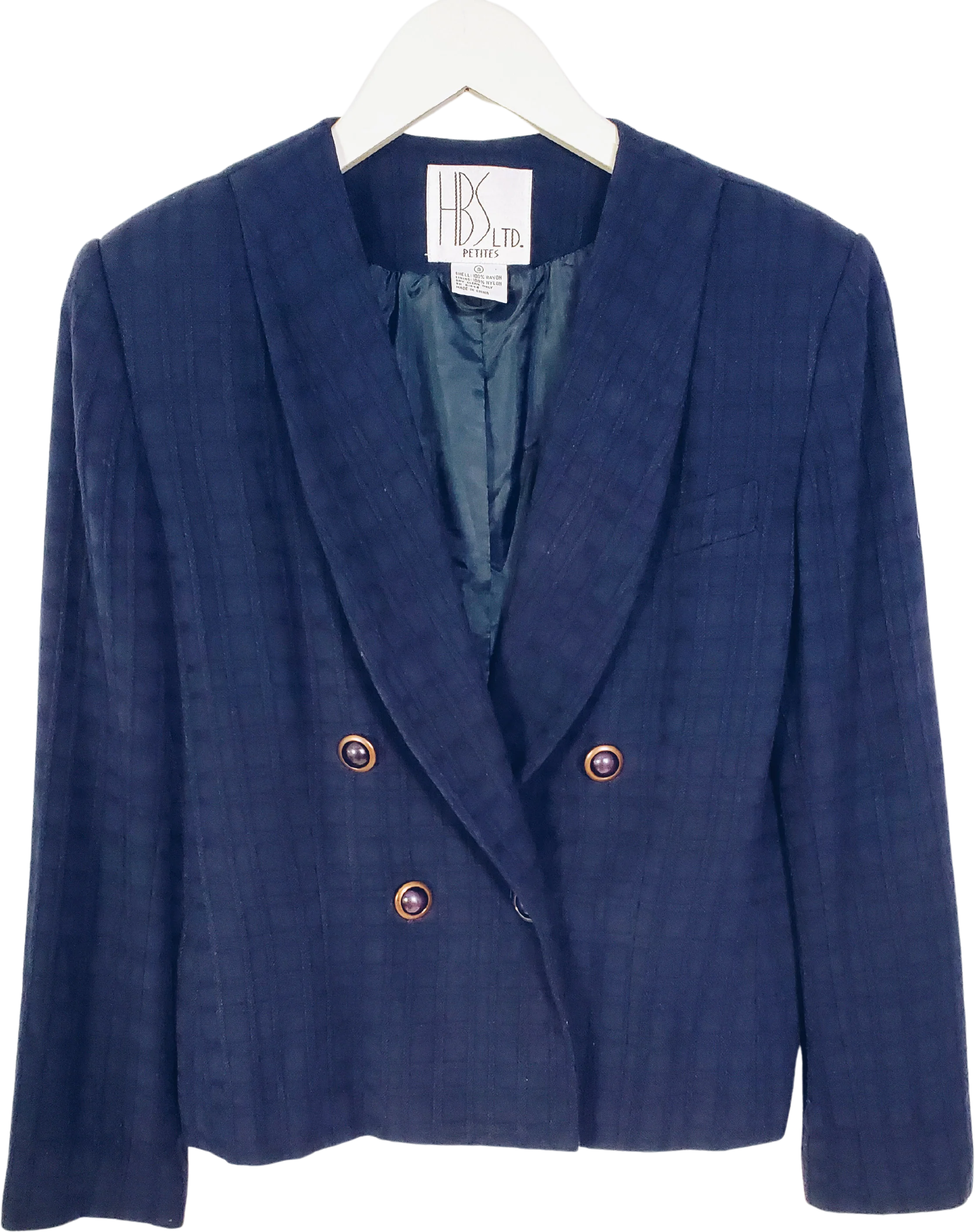 80s/90s Crop Blazer By Hbs Ltd