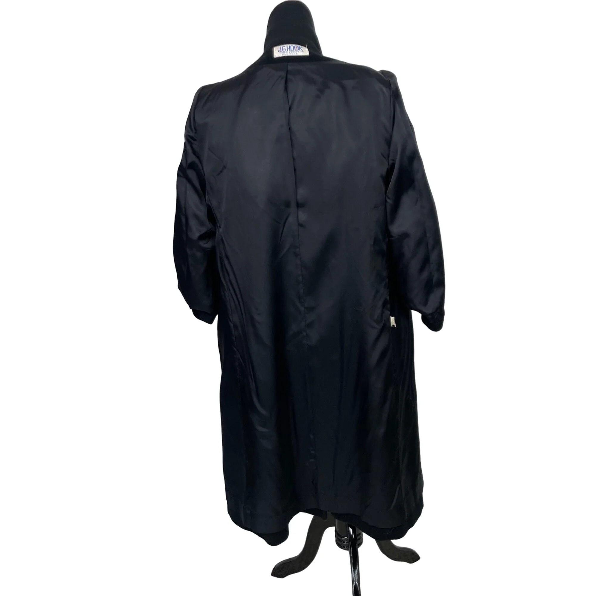 80s/90s Double Breasted Wool Overcoat Union Made Petite by JG Hook - Image 10