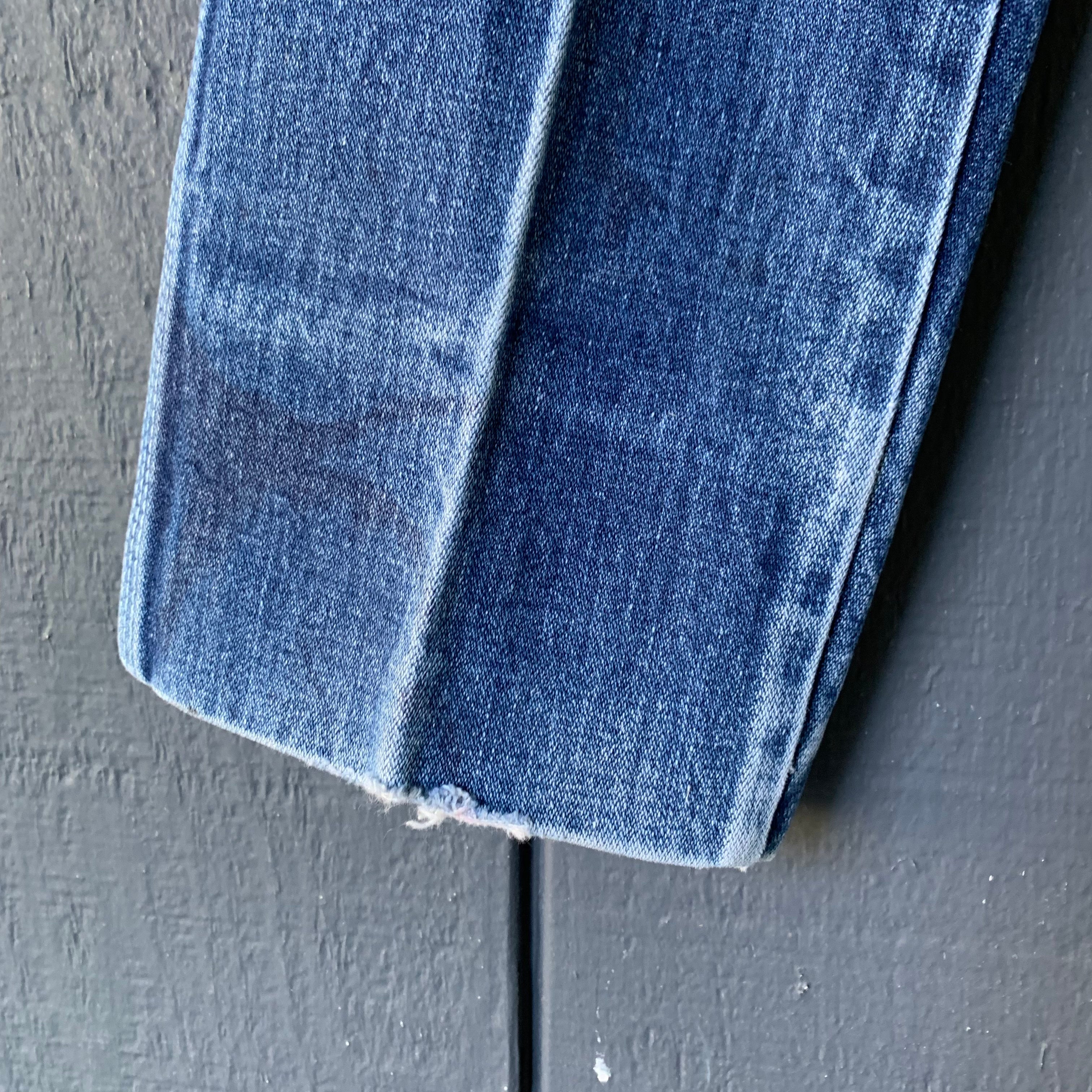 80s/90s Faded Straight Leg Jean With Embroidered Pockets By Corniche - Image 6