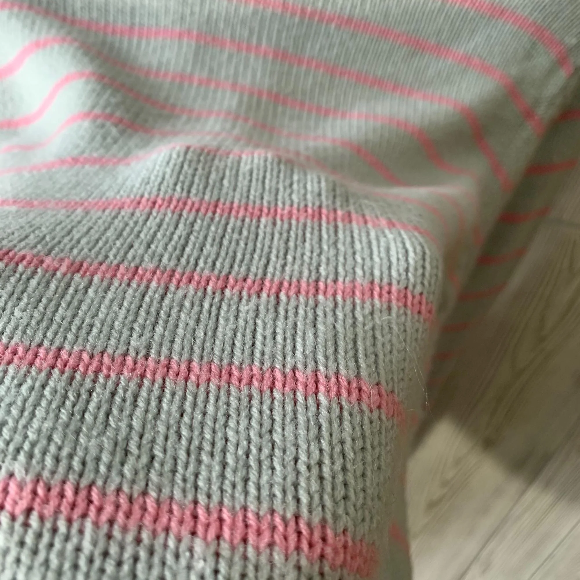 80s/90s Favorites Pastel Striped Grandmacore Sweater By Favorites - Image 4