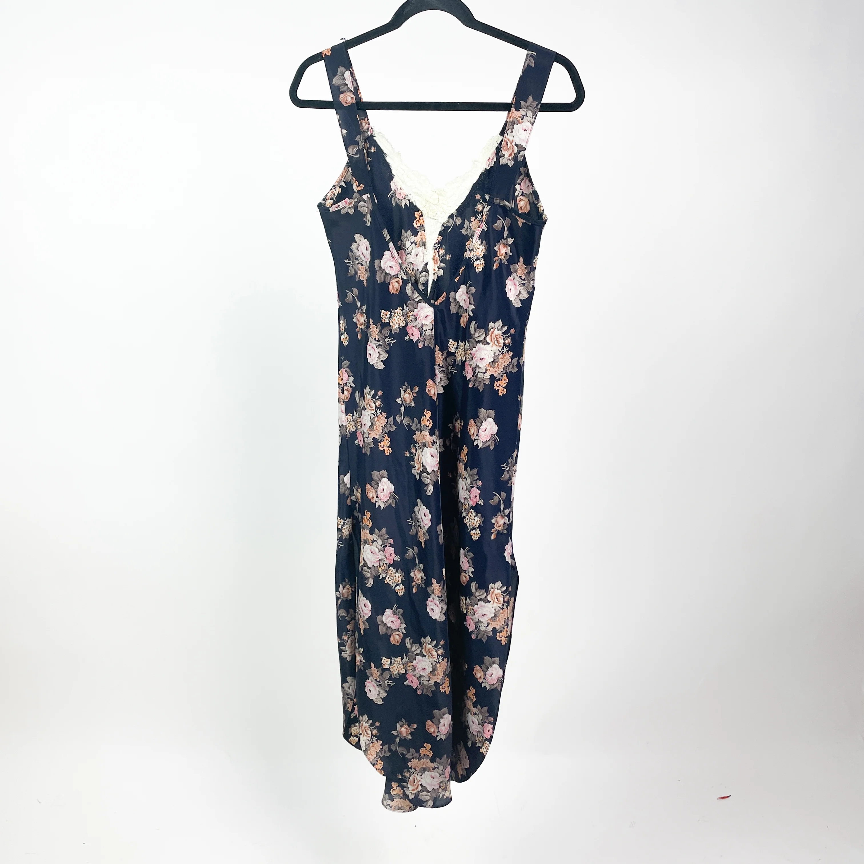 80s/90s Floral Fairycore Slip Dress And Robe Set Fairycore By California Dynasty - Image 5