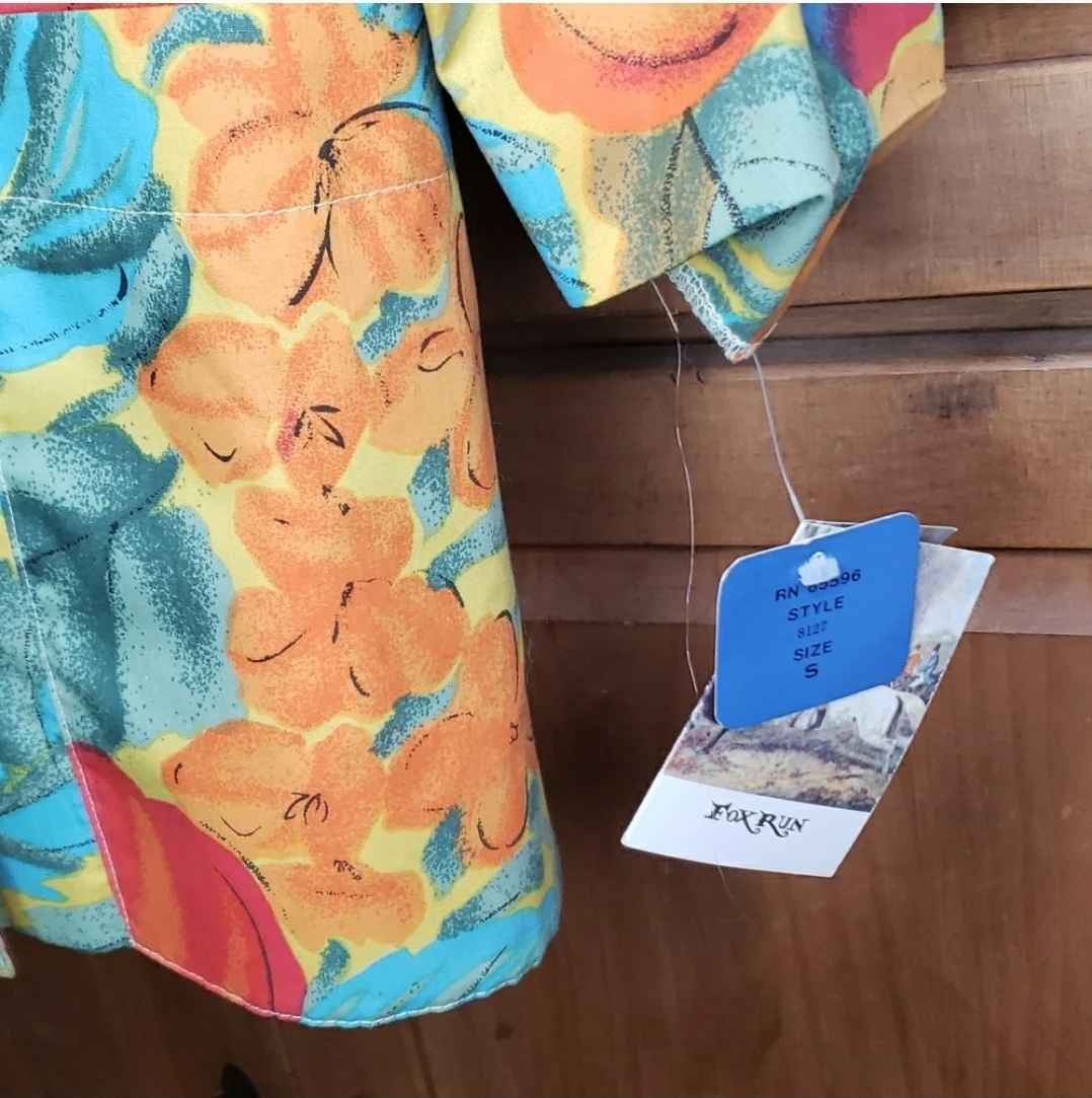 80s/90s Foxrun Floral Fruit Blazer Jacket By Lucien Padawer - Image 11