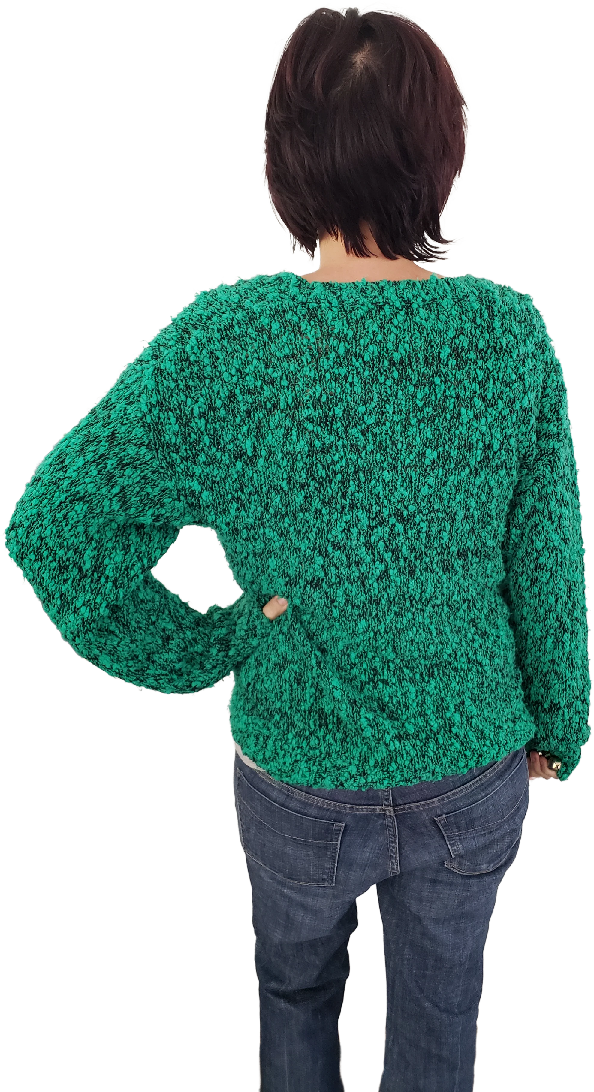 80s/90s Funky Green Sweater By Favorites - Image 2