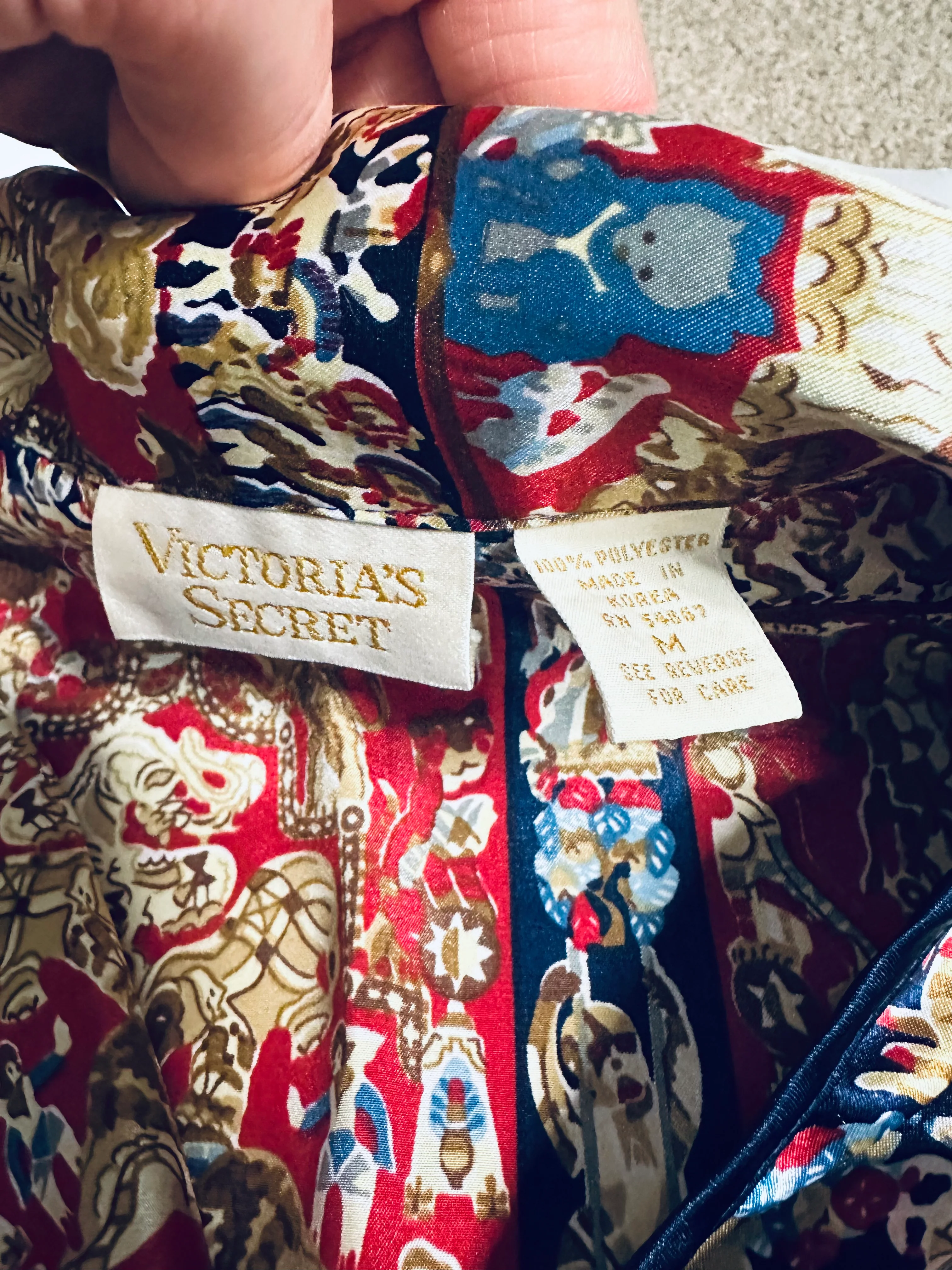 80s/90s Gold Label Vs Satin Matching Pajama Set By Victoria's Secret - Image 6
